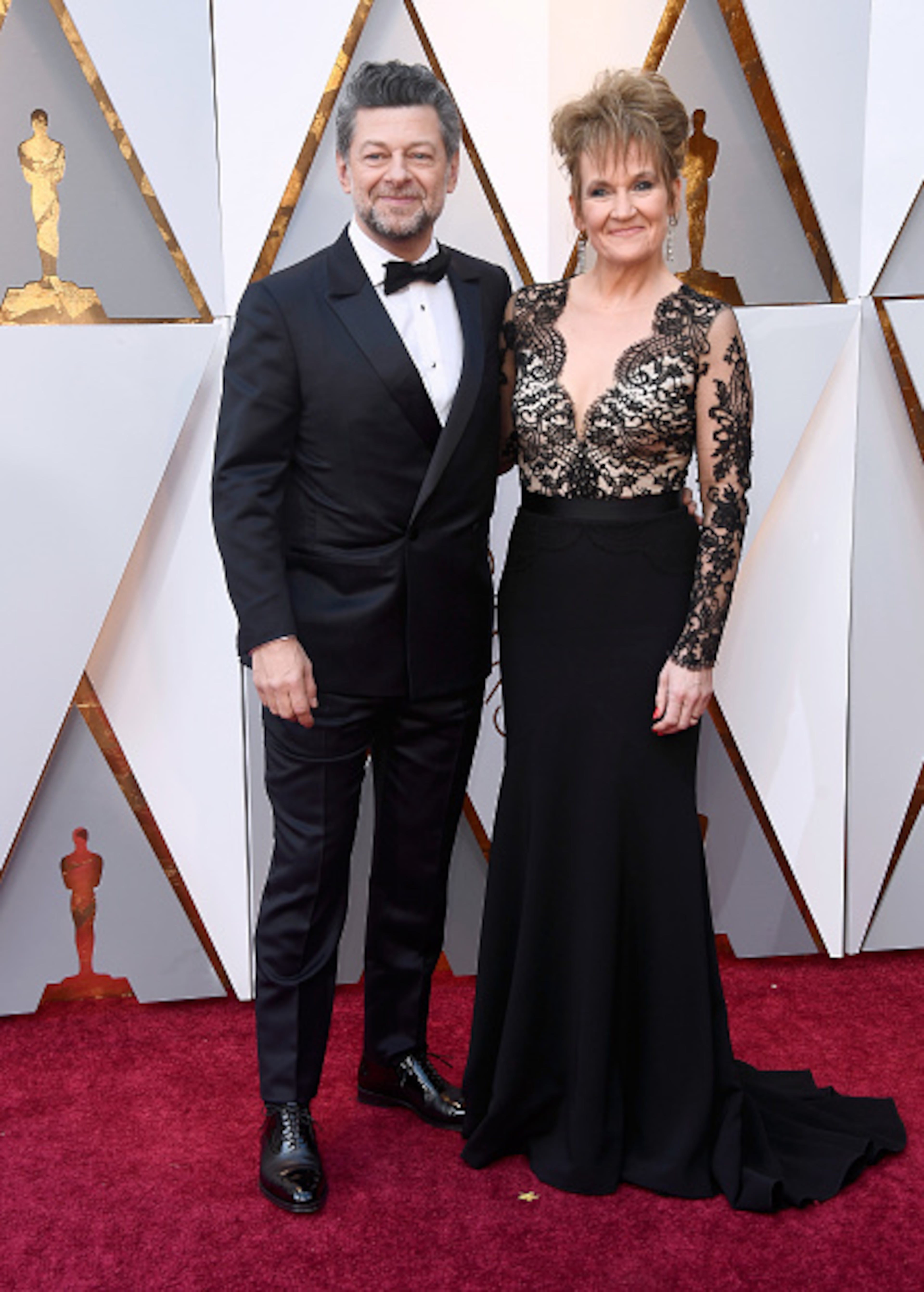 HOLLYWOOD, CA - MARCH 04: Andy Serkis (L) and Lorraine Ashbourne attend the 90th Annual Academy Awards at Hollywood & Highland Center on March 4, 2018 in Hollywood, California. (Photo by Frazer Harrison/Getty Images)