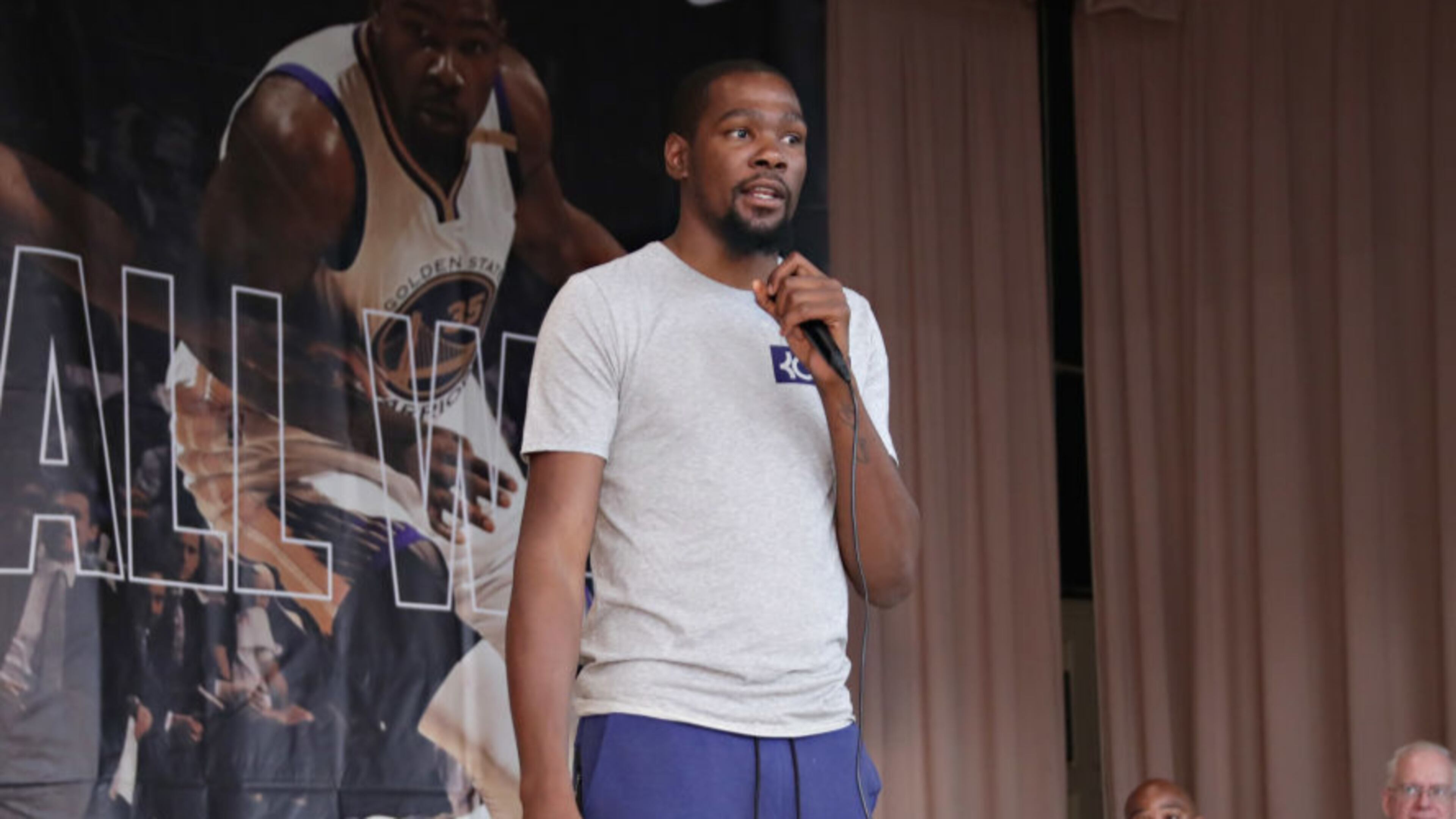 Kevin Durant led Golden State to an NBA title this past season.