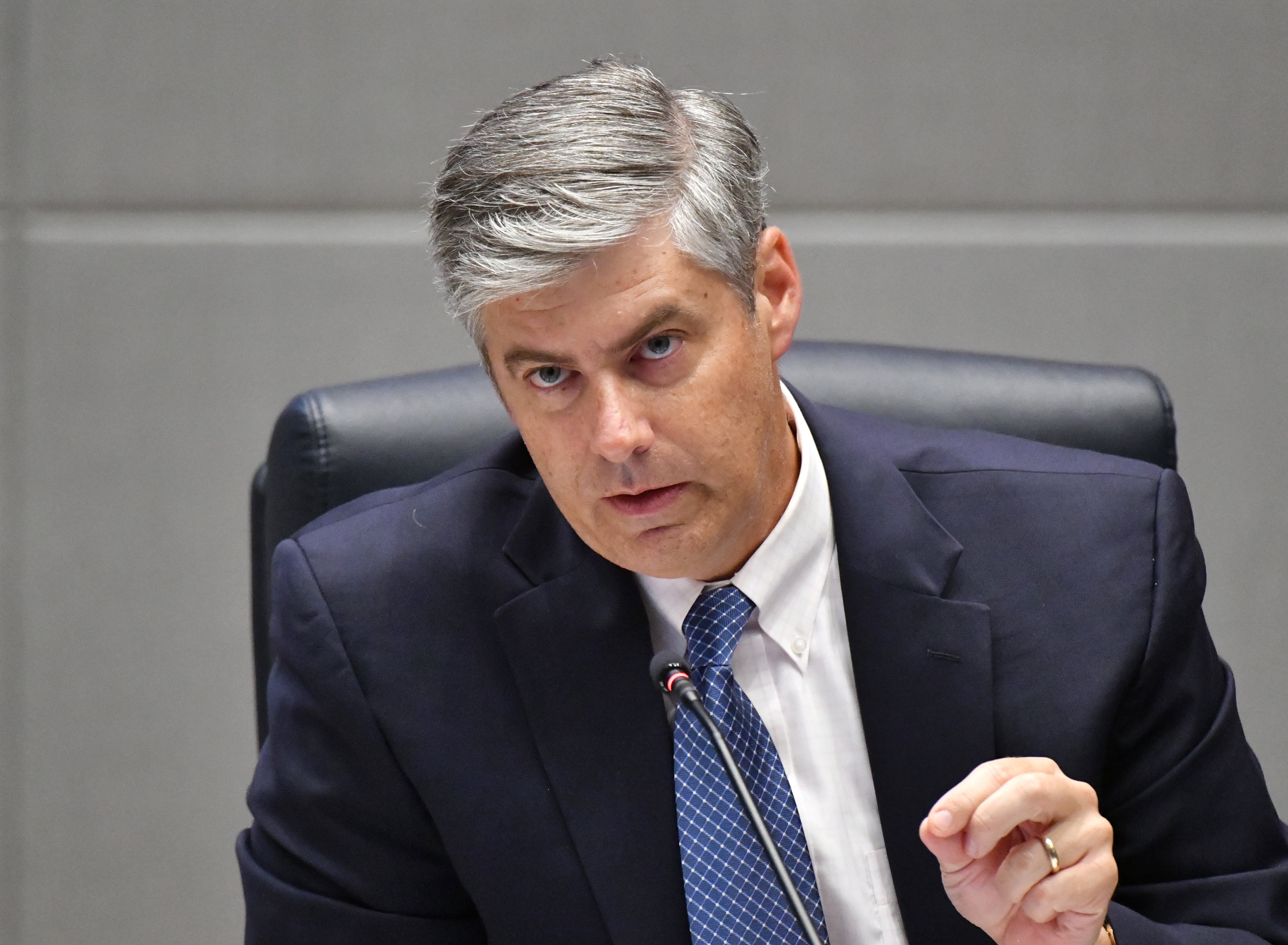 Fulton County Commissioner Bob Ellis, seen here in July 2021, defended the county's budget process this week. (Hyosub Shin/AJC)