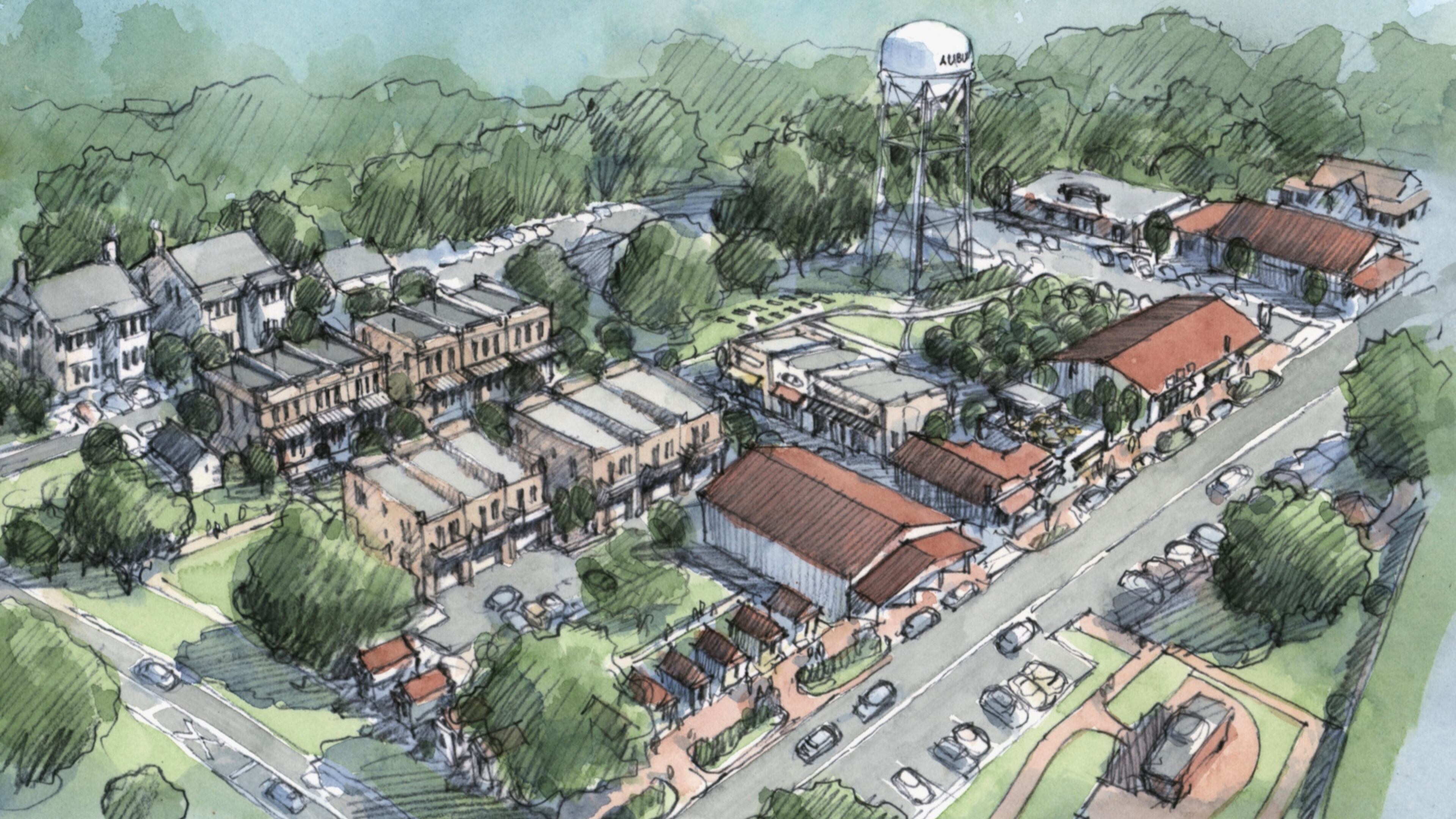 Auburn is beginning the process to develop a Town Center plan. Courtesy City of Auburn