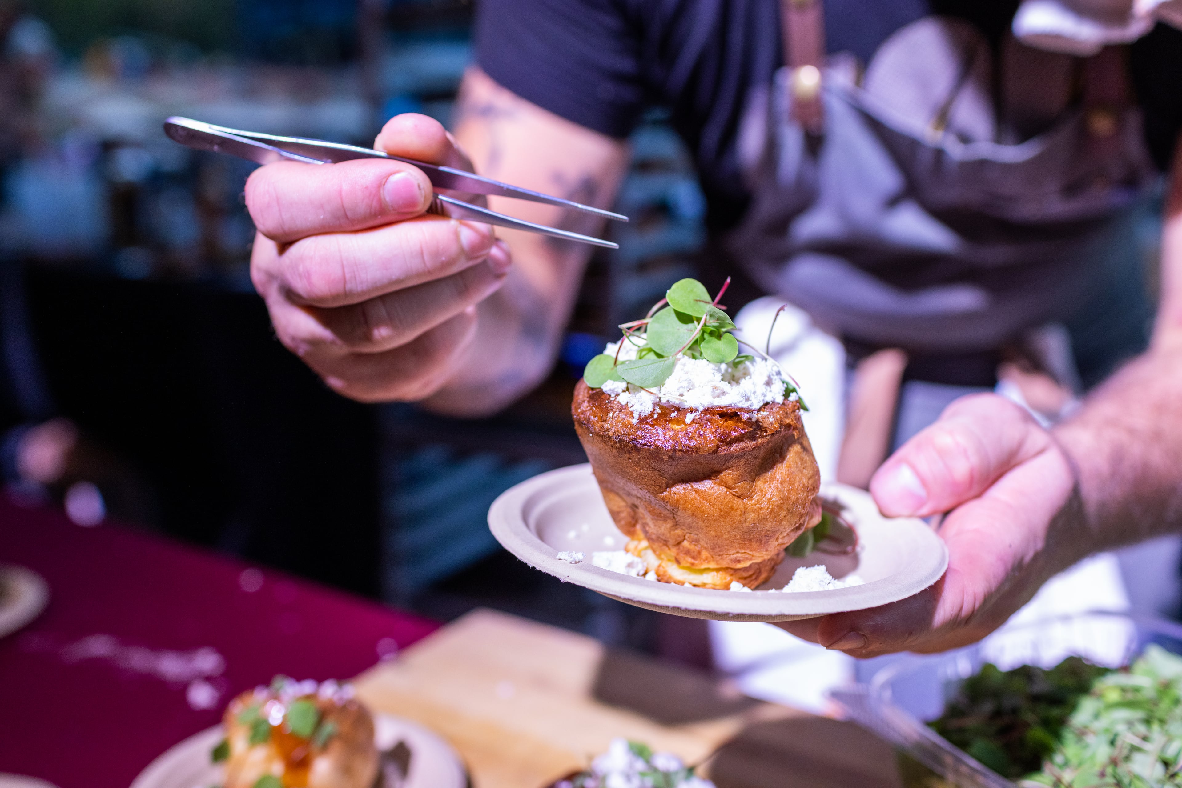 The tasting tents Thursday-Sunday will feature a lineup of more than 50 chefs and over 40 beverage purveyors each day. (Courtesy of Rafterman Photography)