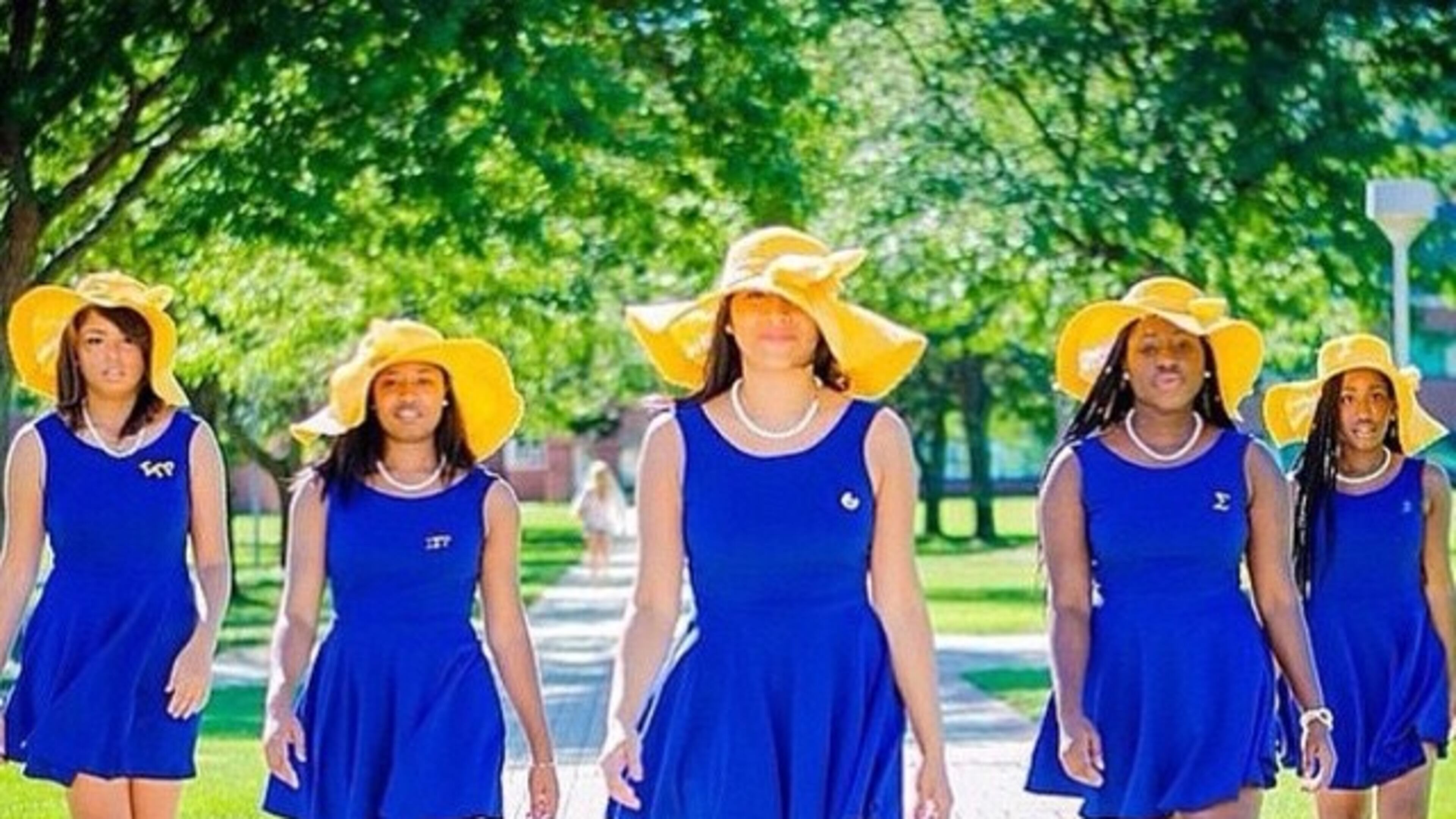 Sporting their trademark blue and gold, Sigma Gamma Rho, which started as a teachers group, has become an international collegiate sorority with more than 90,000 women and 500 chapters worldwide.