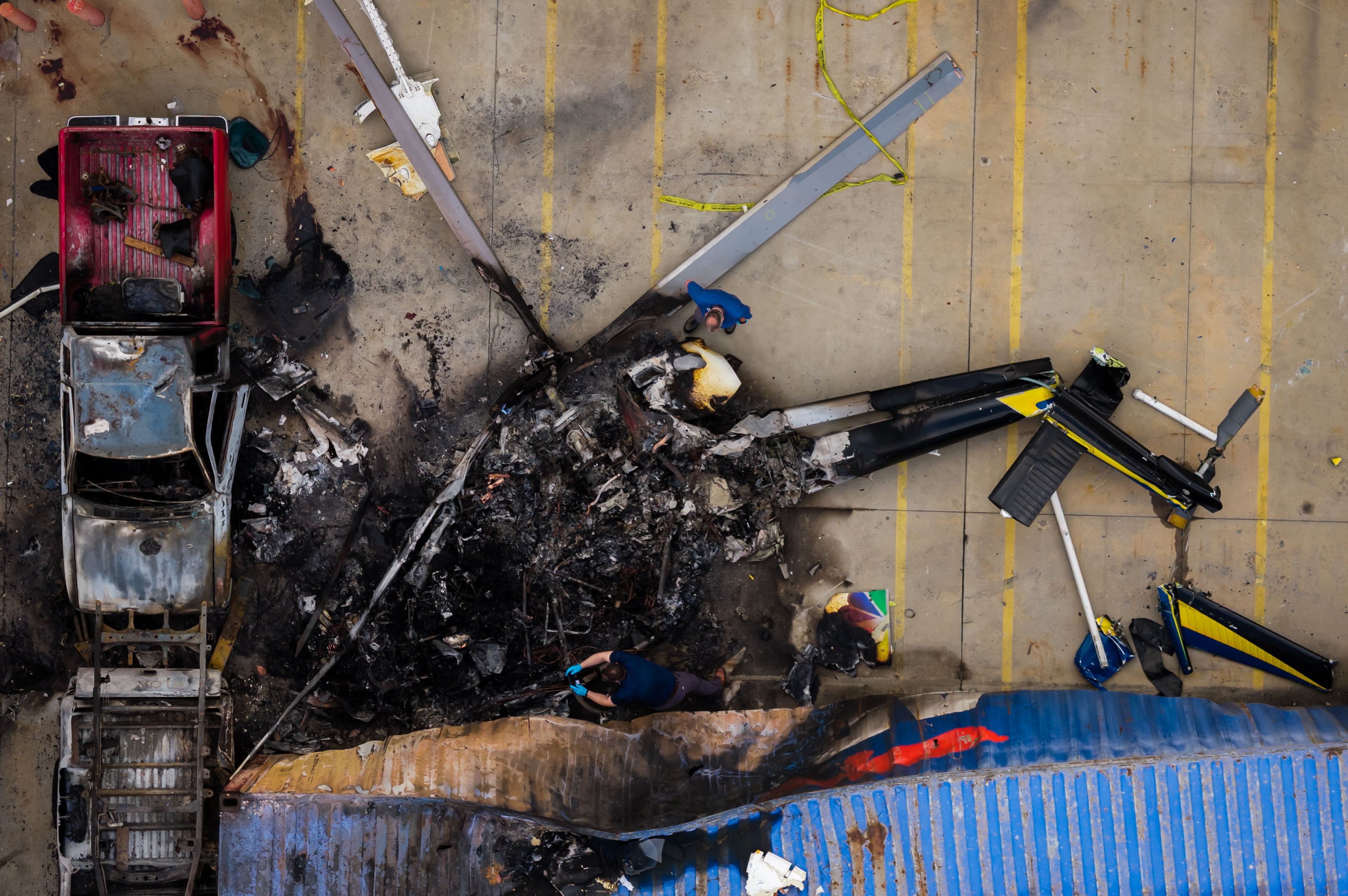 APTOPIX Helicopter Crash Los Angeles