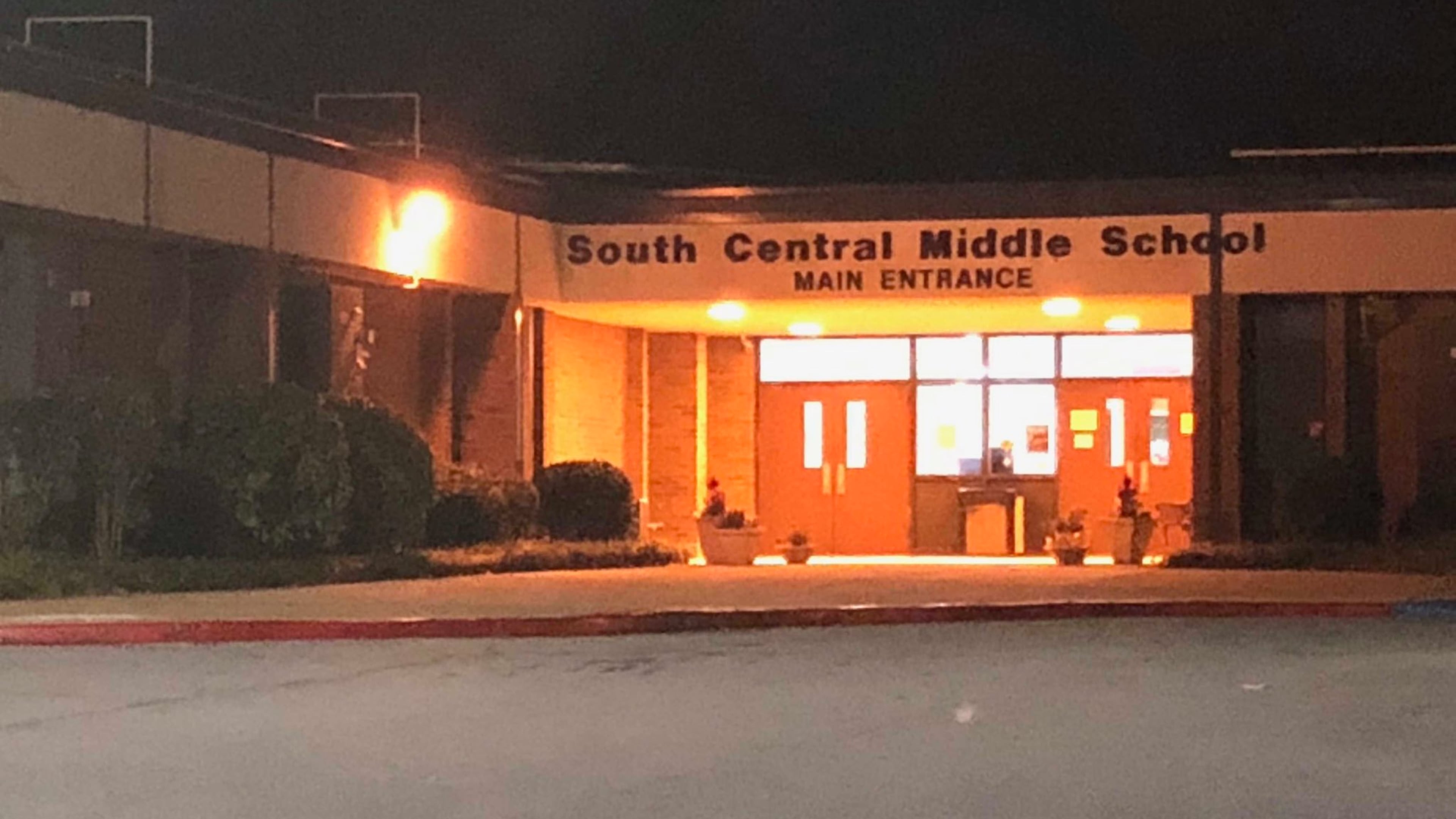 Two South Central Middle School students were taken to the hospital after eating candy allegedly laced with drugs.