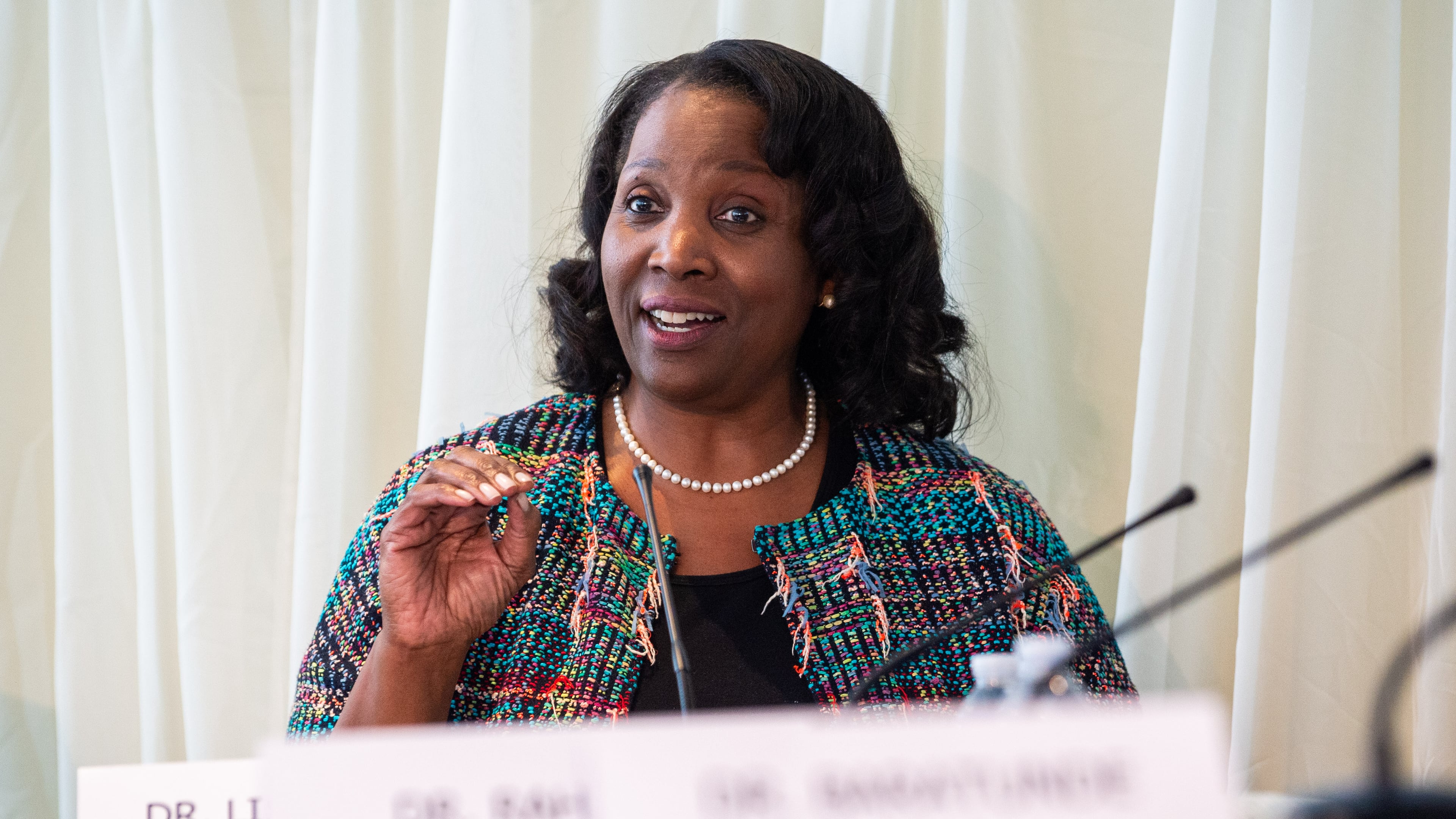 Lisa Cook, a Spelman alumna, was appointed to the Federal Reserve Board of Governors by then-President Joe Biden in 2022. (Bita Honarvar/AJC)