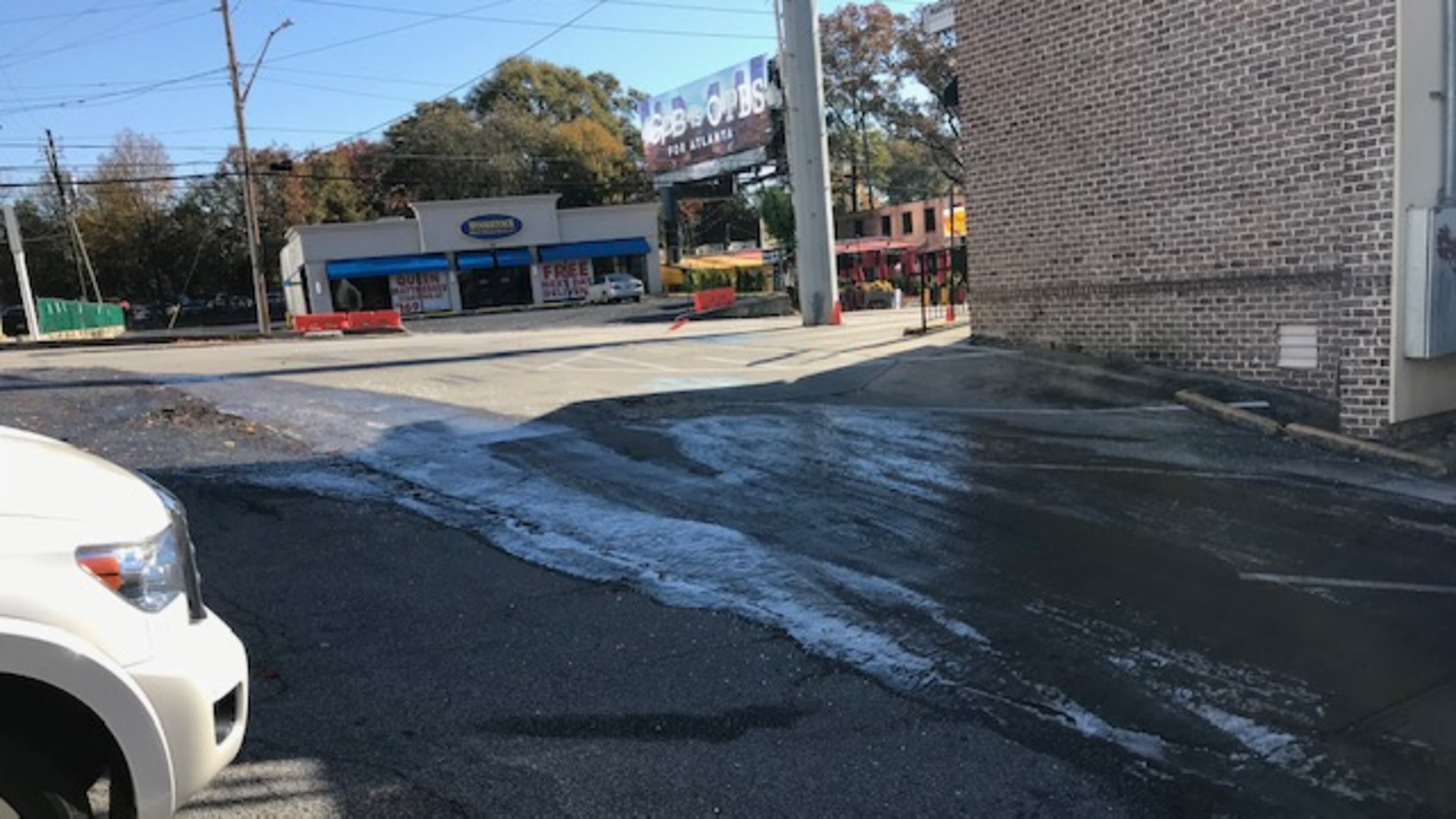 Chris House hopes a leak can soon be fixed in Atlanta. Photo/Chris House.