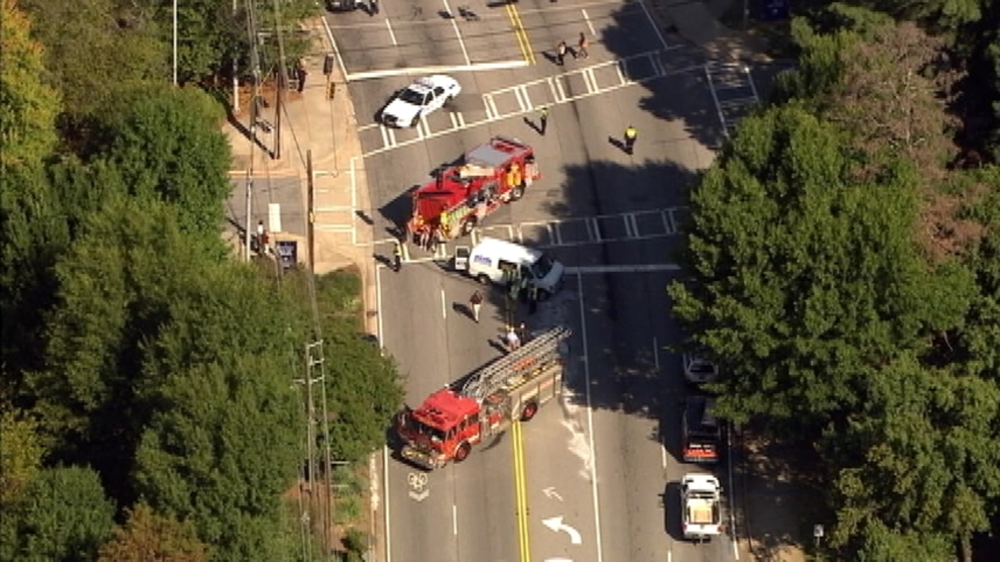 Two people were hospitalized after a wreck near Emory Tuesday.