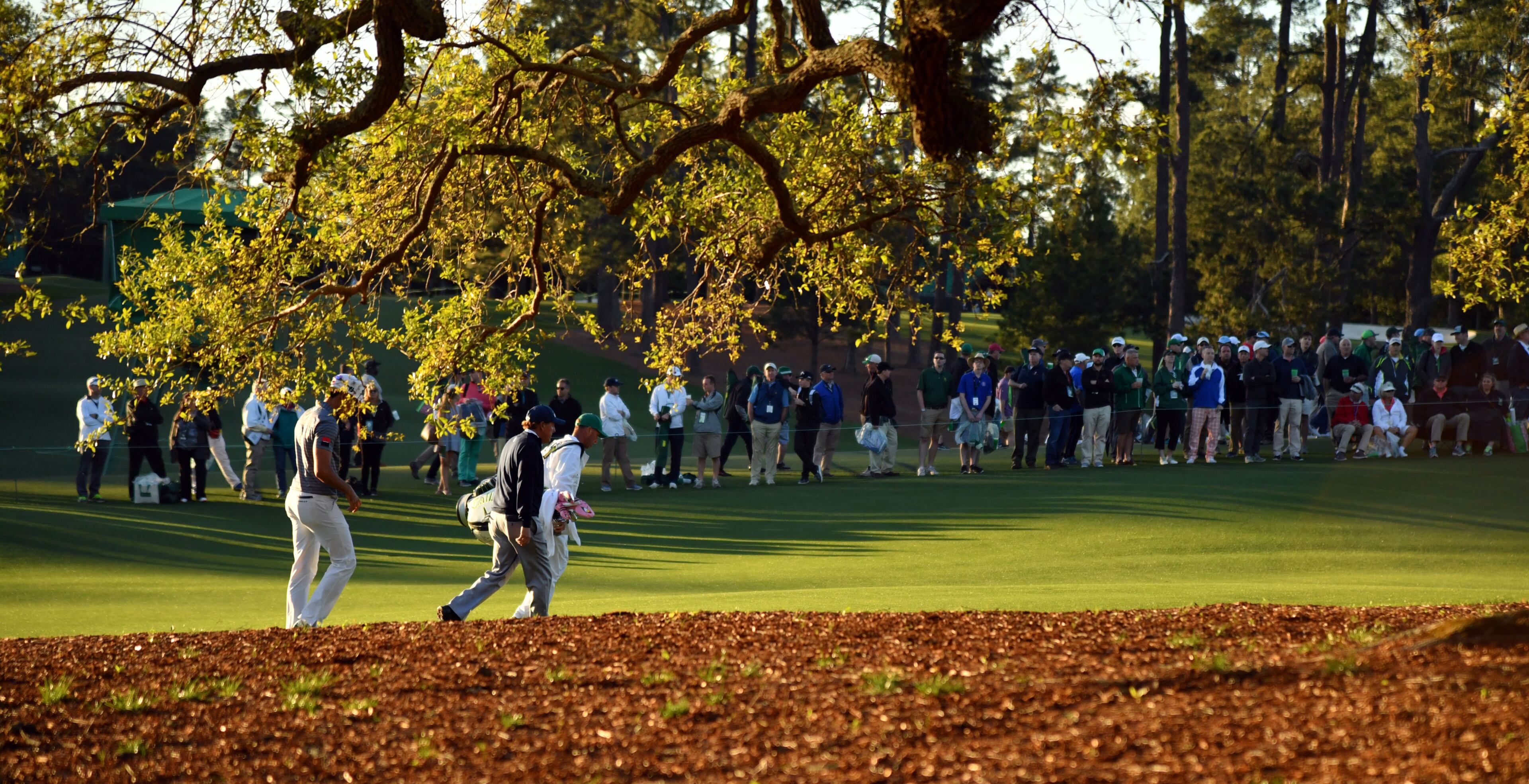 April 7, 2017 AUGUSTA Phil Mickelson walks up the fairway on the 18th hole. Play begins in the second round of the 81st Masters tournament at the Augusta National Golf Club, Friday April 7, 2017. BRANT SANDERLIN / SPECIAL