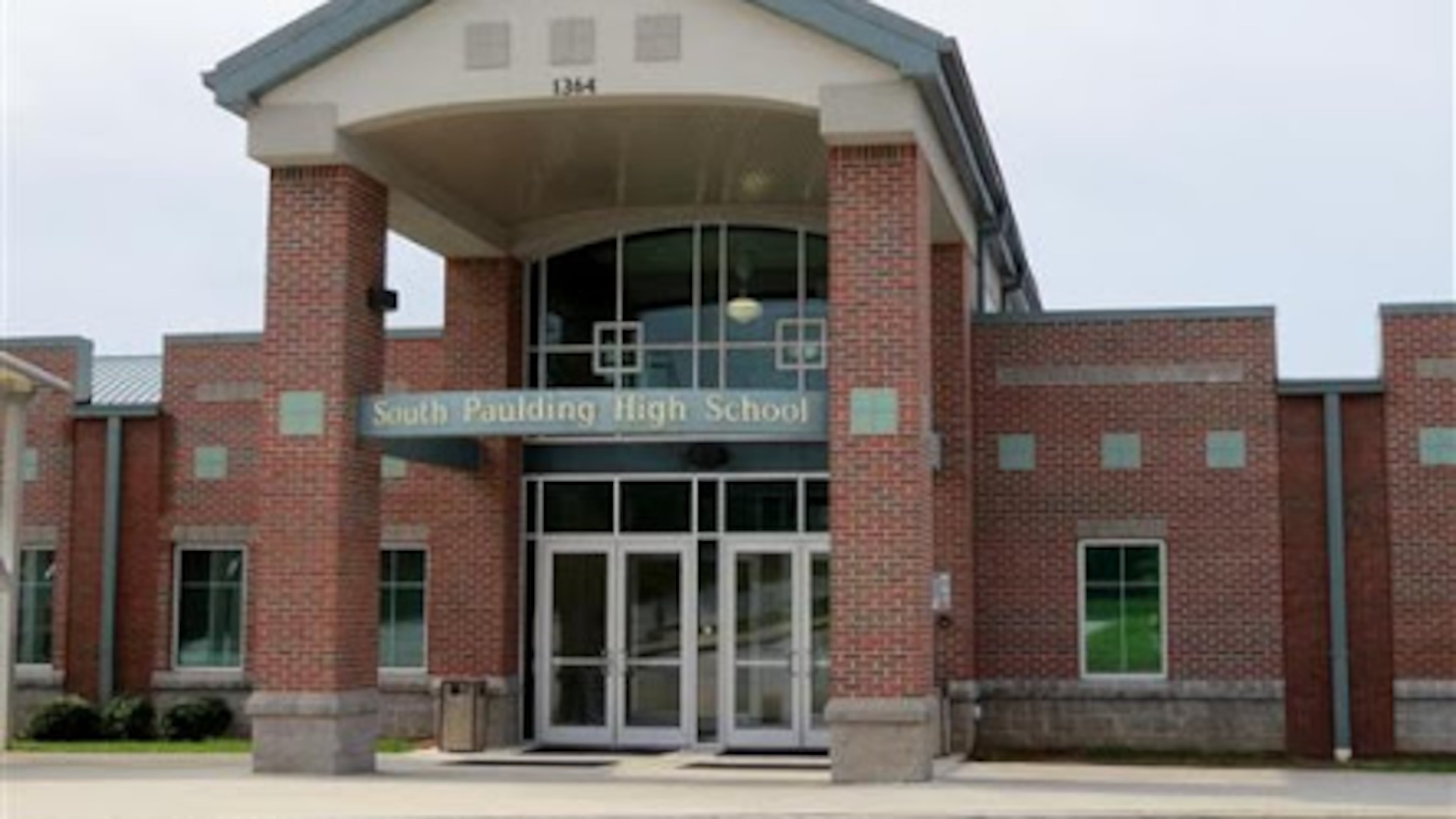 A bomb threat was written in a bathroom at South Paulding High School. (Credit: Paulding County Schools)