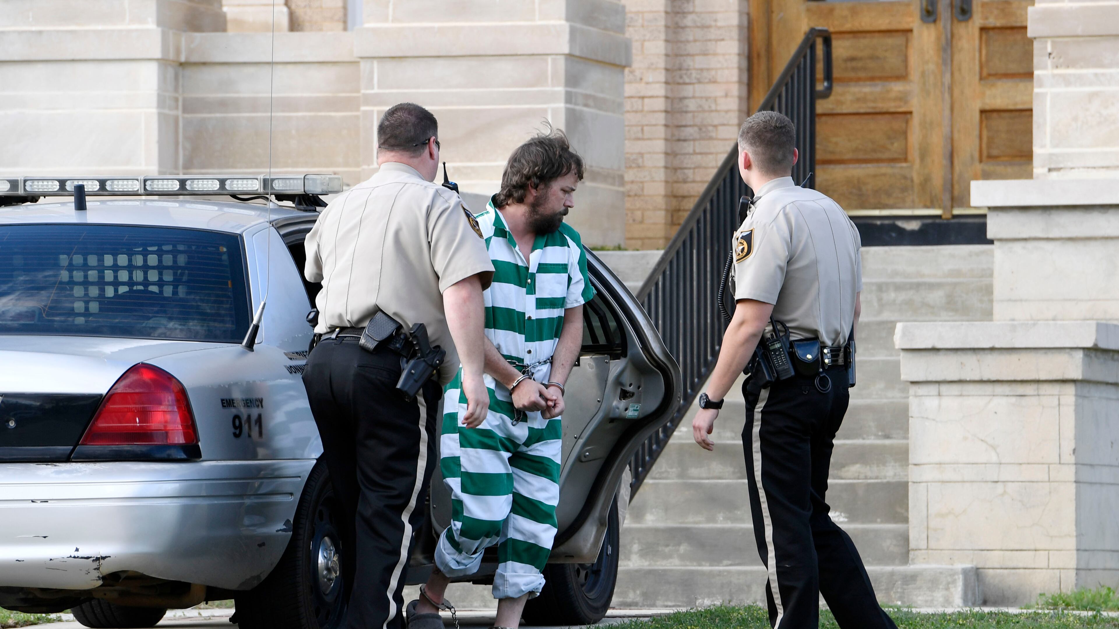 Irwin County Deputies take Ryan Alexander Duke into the courthouse in late February 2017. Authorities charged Duke with murder in the puzzling disappearance of Tara Grinstead, a high school history teacher and former beauty queen who went missing nearly 12 years ago. The starting salary for deputies in Irwin County is $20,800 per year – just above the federal poverty line for a family of three. Woody Marshall/The Macon Telegraph/AP
