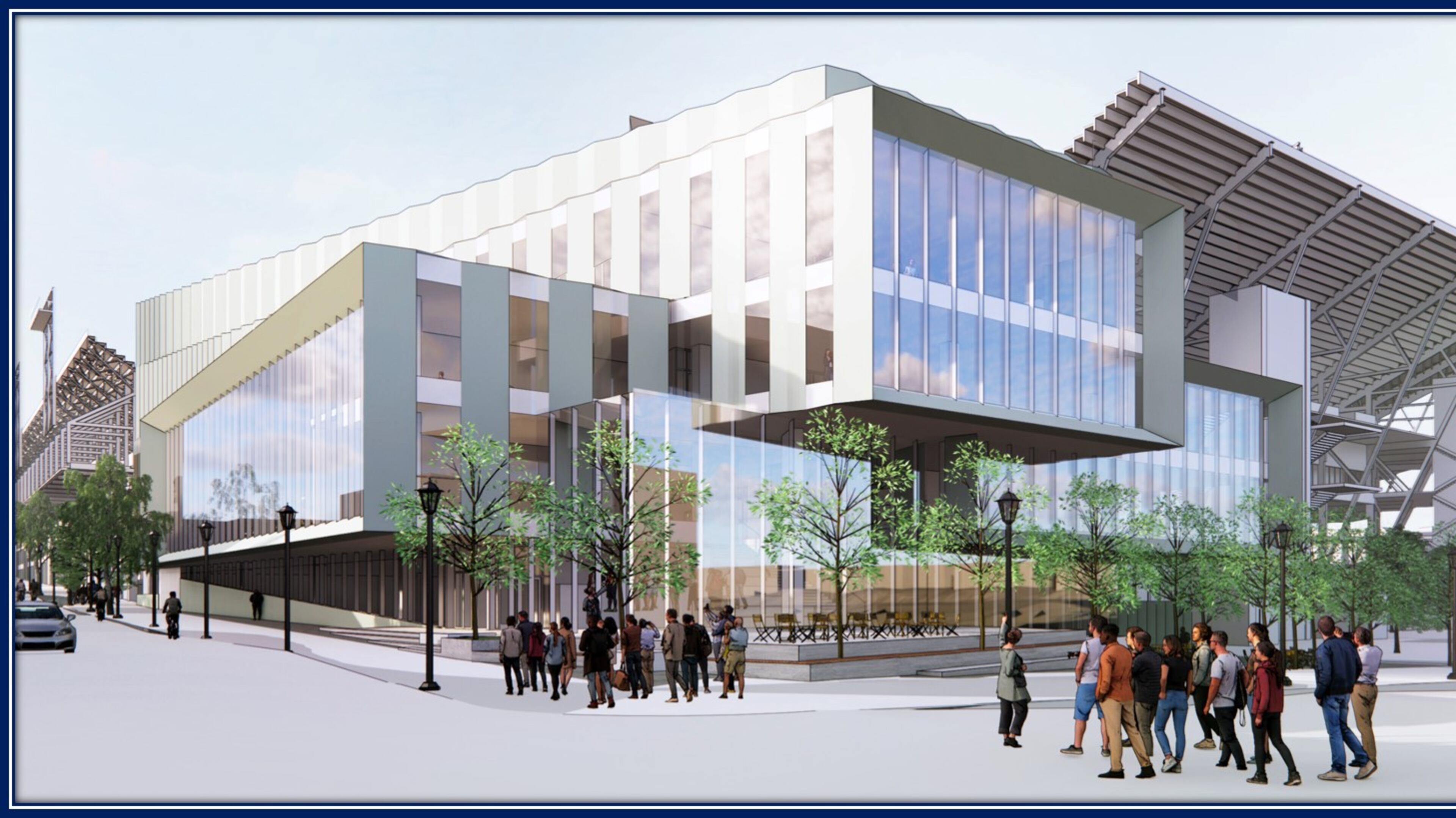 An artist's rendering of the renovation of Georgia Tech's Edge Athletics Center. The University System of Georgia's Board of Regents approved the project Wednesday. (Georgia Tech Athletics)