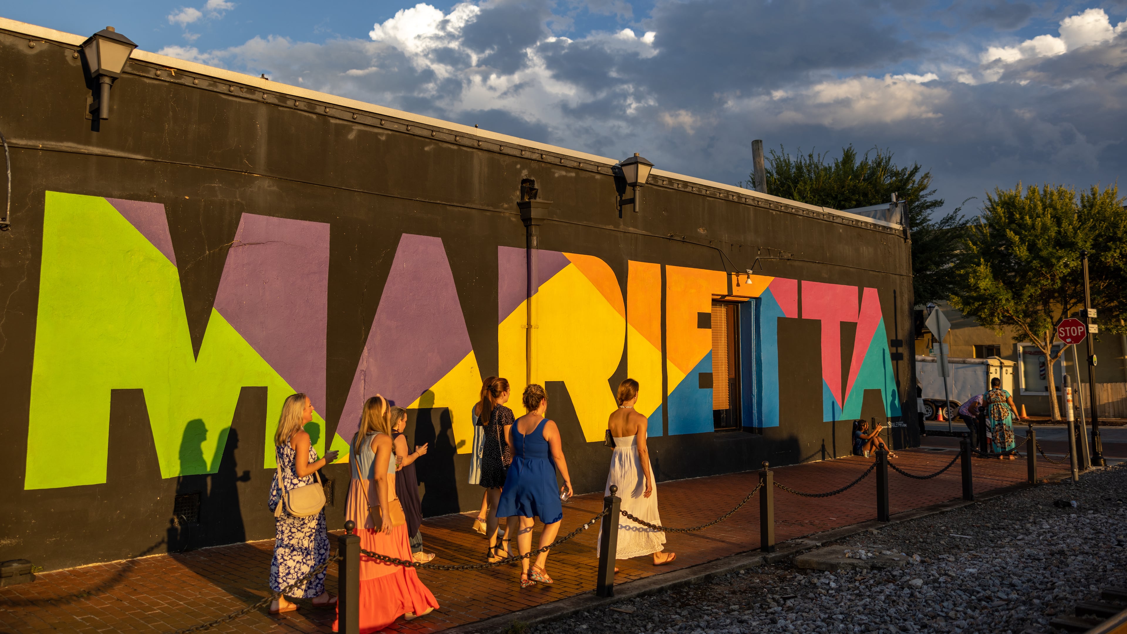 Marietta Mural in Marietta Square on August 27, 2022