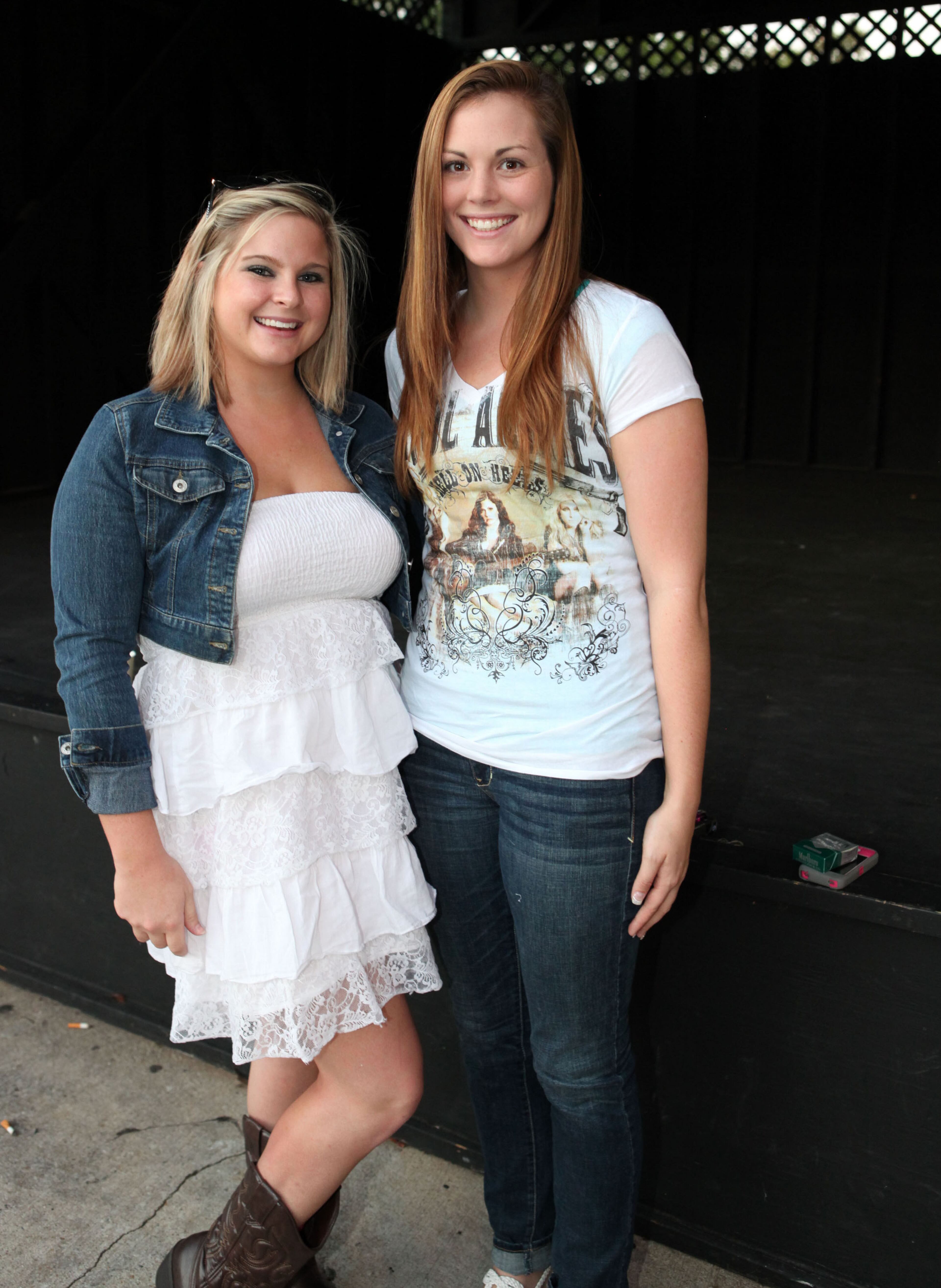 Sarah Callison and Hannah Hardycame in from Kennesaw for the concert.