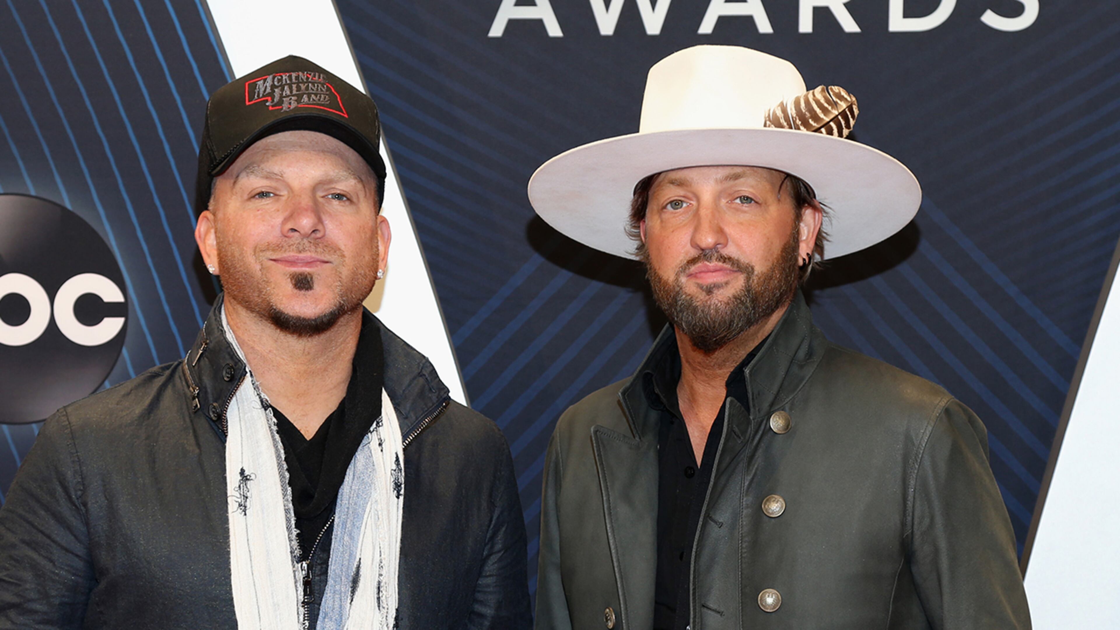 NASHVILLE, TN - NOVEMBER 14: (FOR EDITORIAL USE ONLY) Chris Lucas and Preston Brust of LoCash attend the 52nd annual CMA Awards at the Bridgestone Arena on November 14, 2018 in Nashville, Tennessee. (Photo by Terry Wyatt/Getty Images)