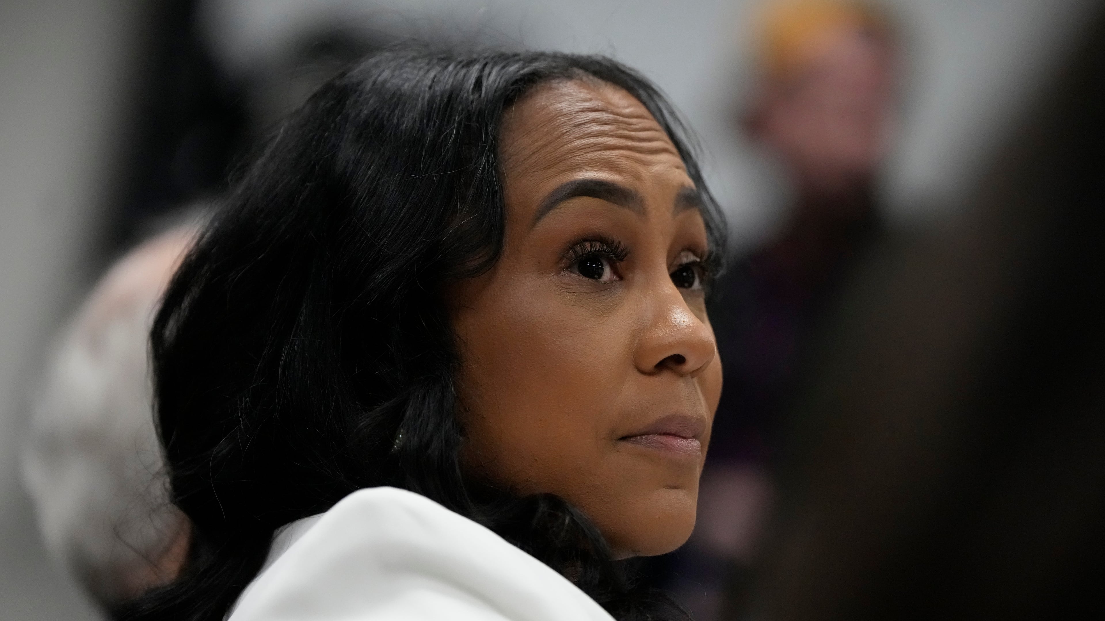 FILE - Fulton County District Attorney Fani Willis is seen at the Georgia State Capitol, Dec. 17, 2025, in Atlanta. (AP Photo/Brynn Anderson, File)