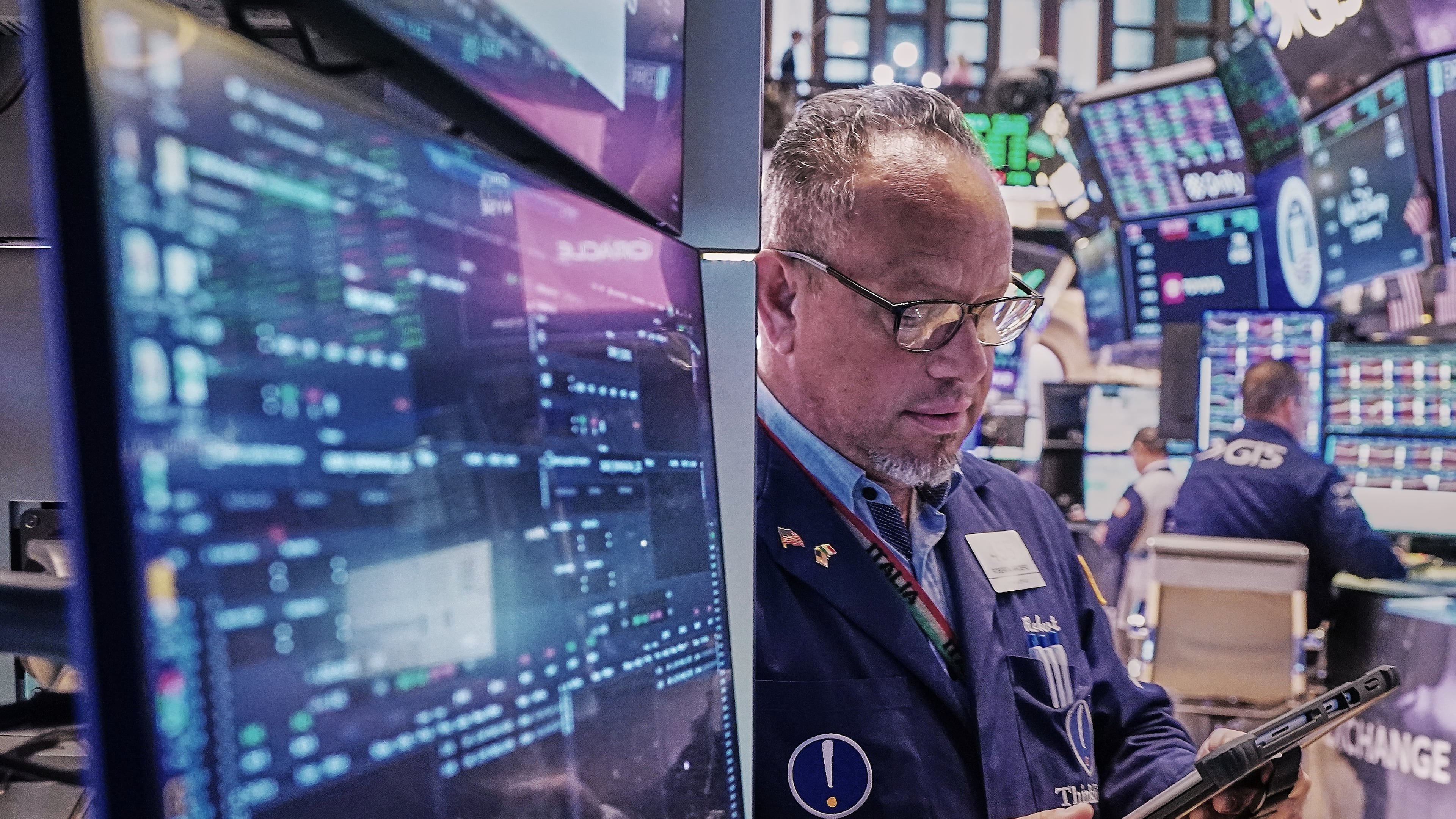 Trader Robert Arciero works on the floor of the New York Stock Exchange, Friday, May 22, 2026. (AP Photo/Richard Drew)
