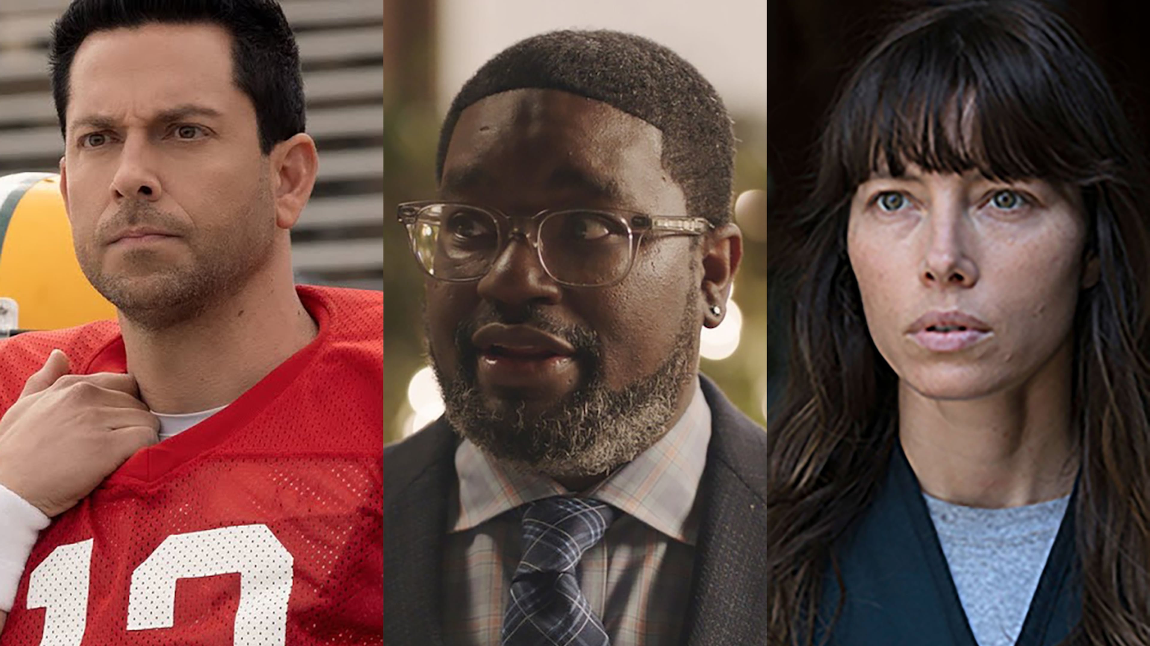 Productions that have begun in the past month: Zachary Levi and Lil Rel Howery are in "Harold and the Purple Crayon" film while Jessica Biel stars in "Candy" from Hulu. PUBLICITY PHOTOS