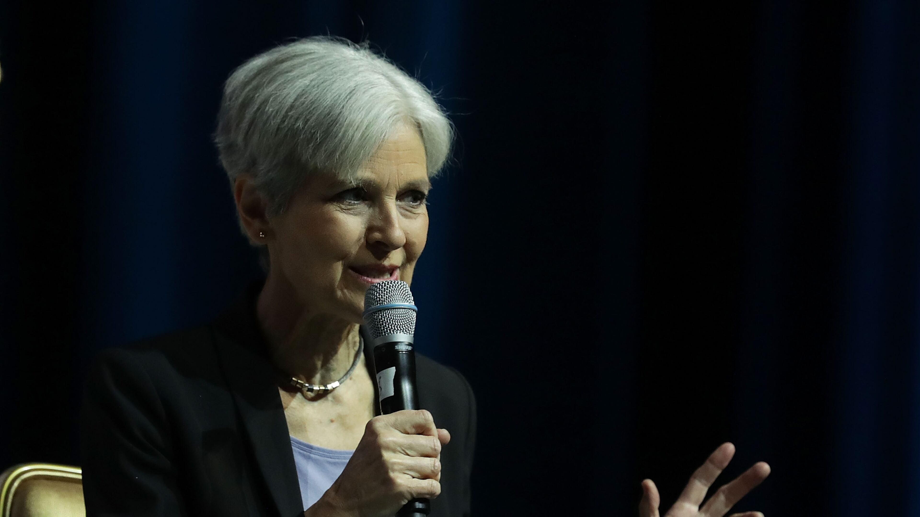 LAS VEGAS, NV - AUGUST 12: Green Party presidential nominee Jill Stein speaks during a 2016 Presidential Election Forum, hosted by Asian and Pacific Islander American Vote (APIAVote) and Asian American Journalists Association (AAJA), at The Colosseum at Caesars Palace August 12, 2016 in Las Vegas, Nevada. The forum provided an opportunity for presidential candidates or their representatives to speak to Asian voters directly. (Photo by Alex Wong/Getty Images)