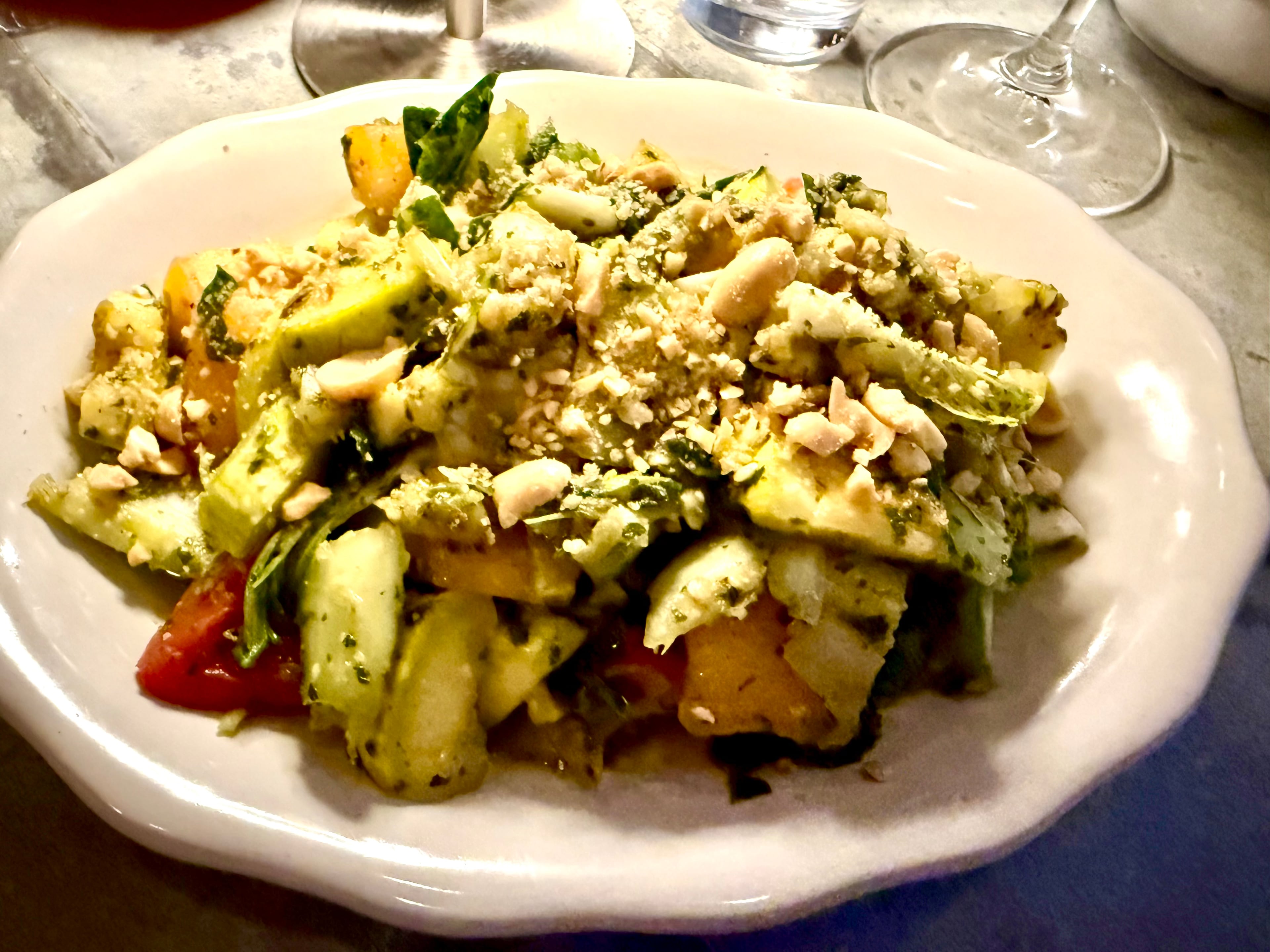 An early classic at Avondale's Last Dance: the smash salad. (Angela Hansberger for The Atlanta Journal-Constitution)