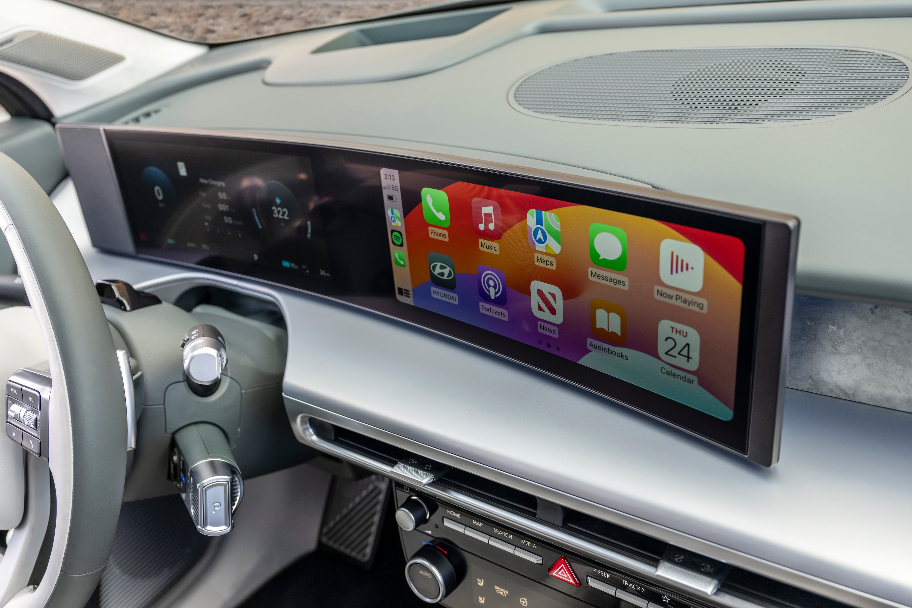 Hyundai unveiled its 2026 IONIQ 9, a three-row electric SUV that will be manufactured at the automaker's Metaplant near Savannah. It's the second vehicle model announced for production at the Georgia factory, the state's largest economic development project that began operations in October 2024. Photo courtesy Hyundai Motor Group