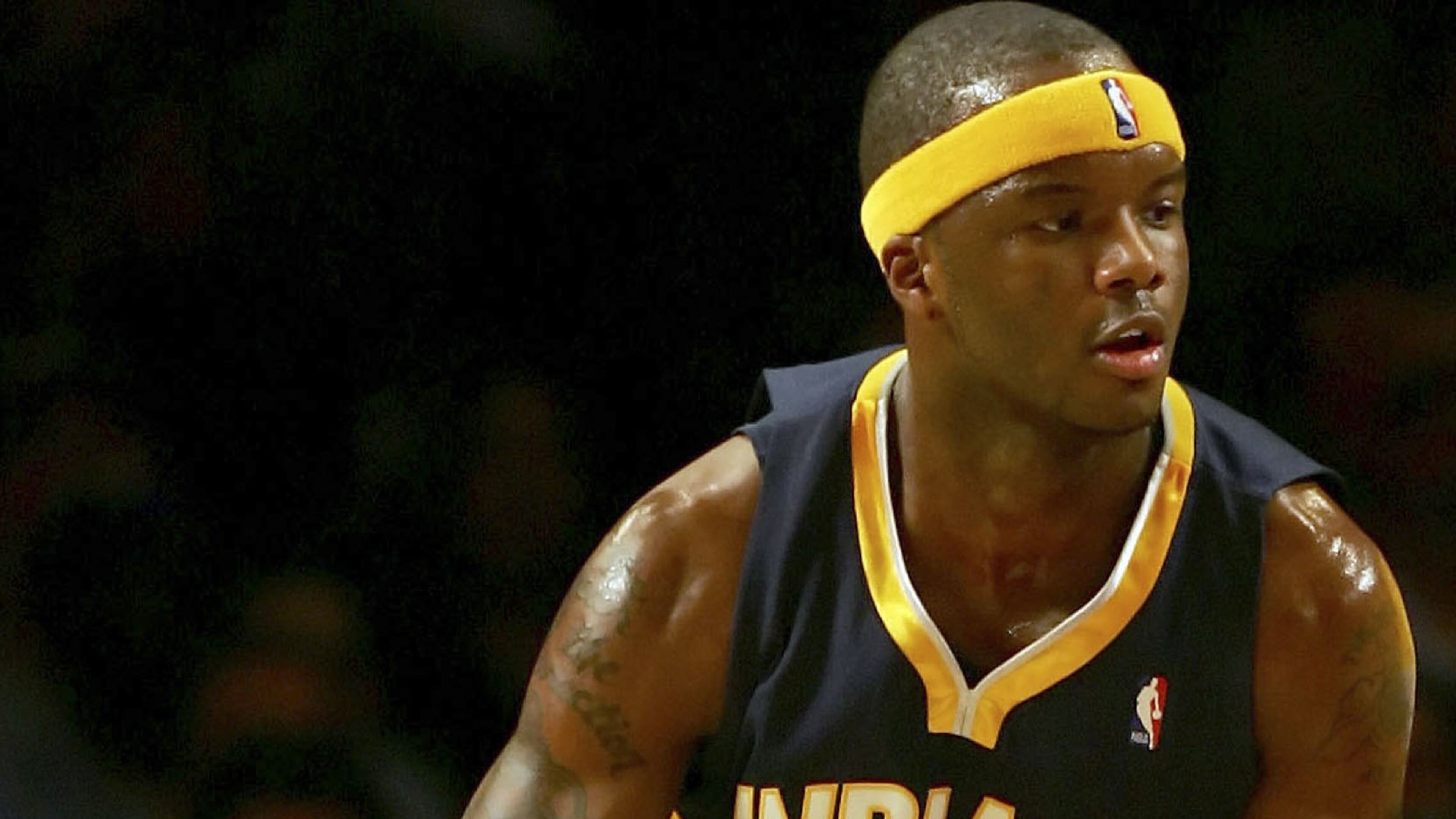 042713 ATLANTA: Hawks forward Ivan Johnson wins the rebound battle with Pacers forward Jeff Pendergraph during the first half of their NBA playoff game with Indiana on Saturday, April 27, 2013, in Atlanta. CURTIS COMPTON/ CCOMPTON@AJC.COM