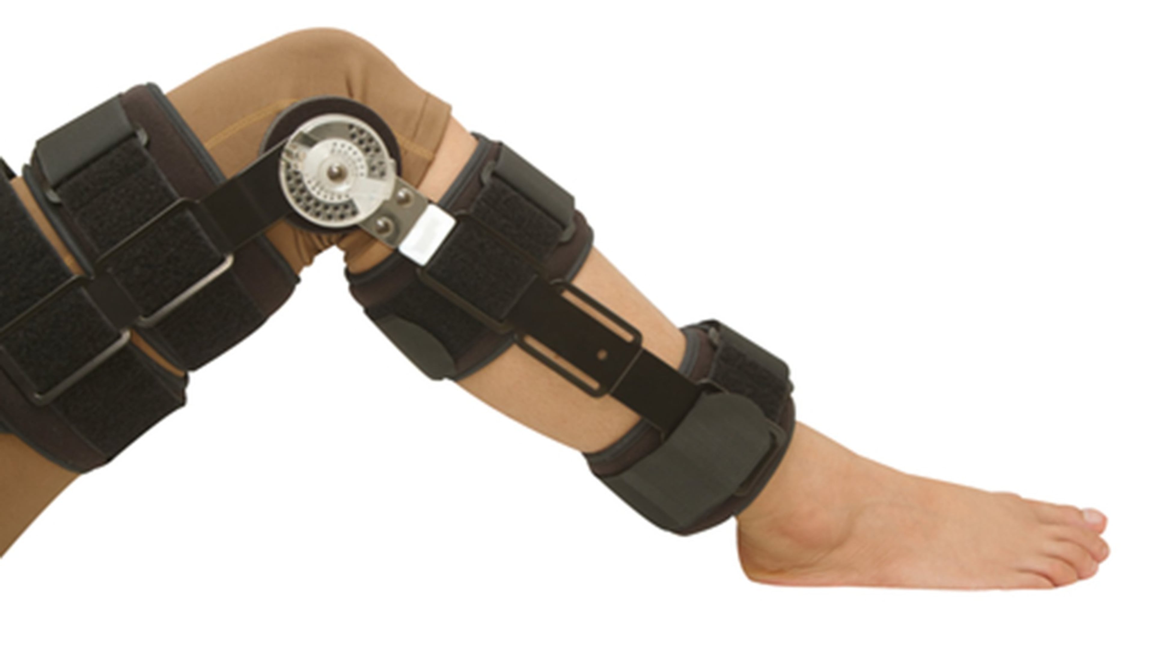 Adjustable angle knee brace support for leg or knee injury (Dreamstime/TNS)