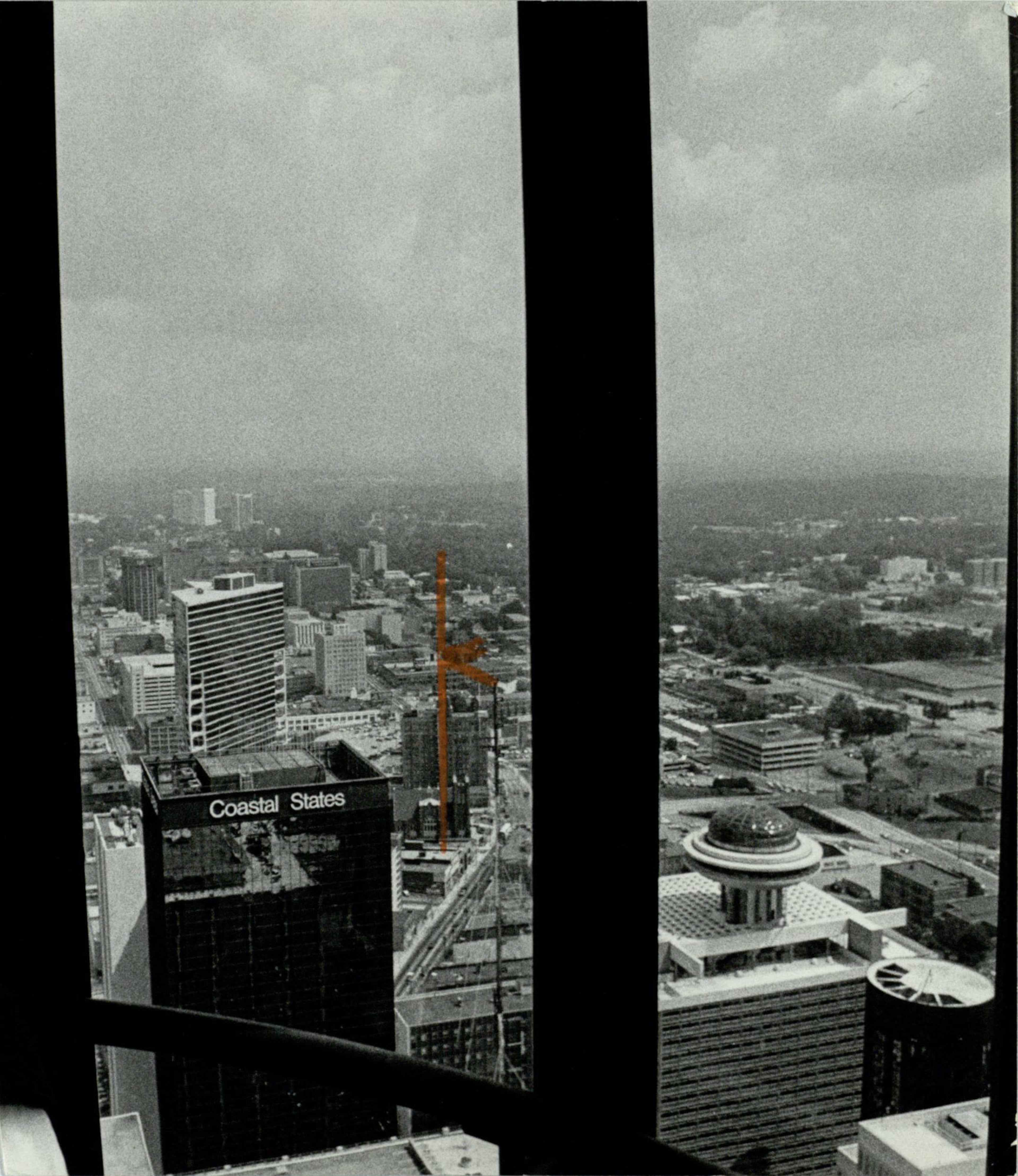 Atlanta skyline as seen from the Peachtree Plaza Hotel, August 9, 1976. Calvin Cruce/AJC