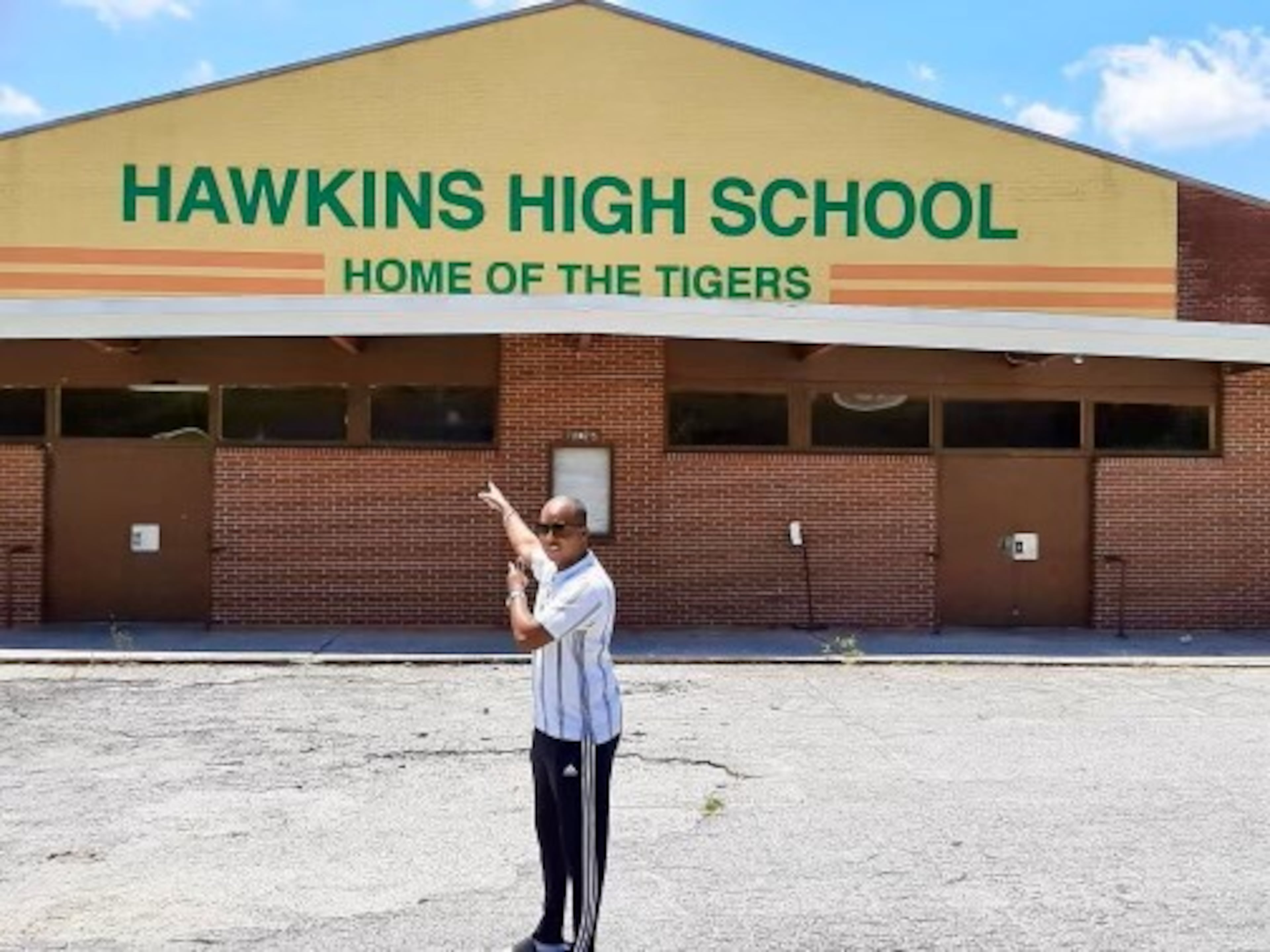 Stockbridge City Councilman Elton Alexander wants to preserve the bricks that spell out "Hawkins High School," the fictional home of students from Netflix's "Stranger Things" series. Henry County's Patrick Henry High School in Stockbridge stood in as the home of Hawkins High.