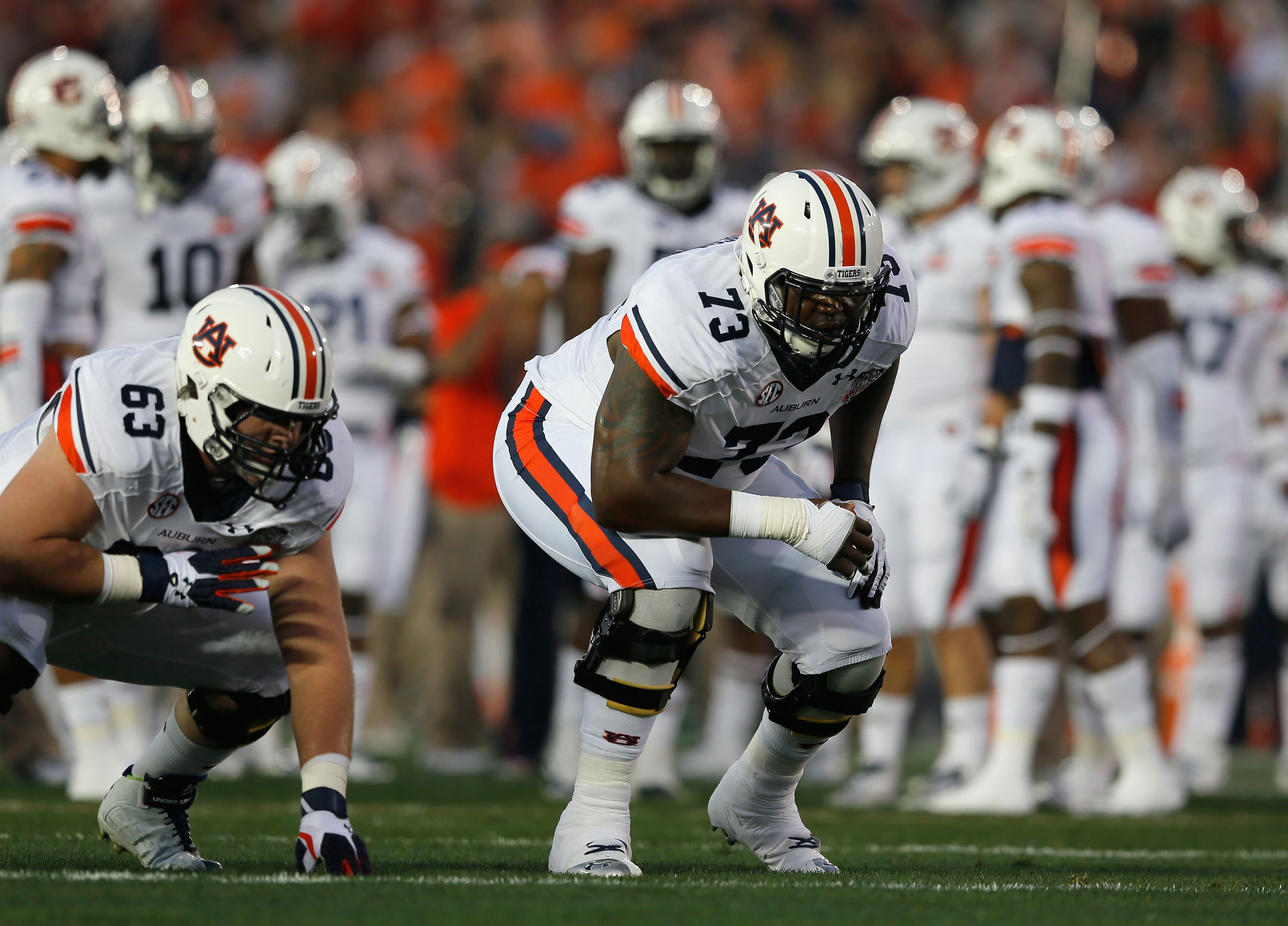 Greg Robinson, OT, Auburn: At 6-5, 320, Robinson ran in the 4.9 range at Auburn's testing day in the spring. His vertical is between 28 and 30 inches.