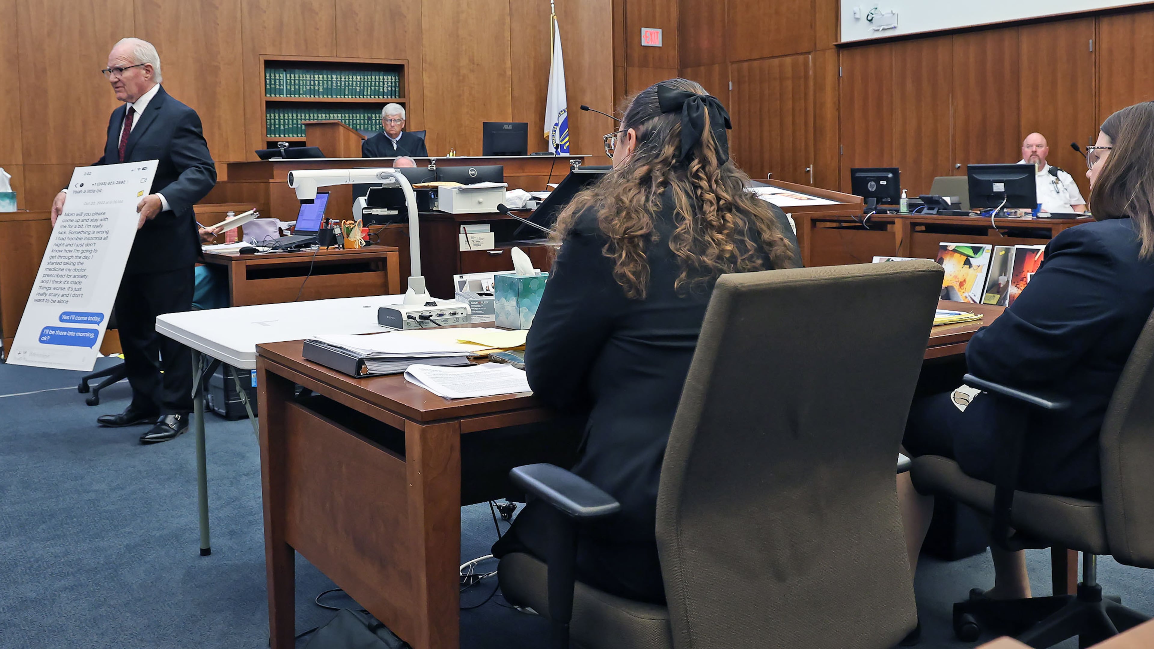 Defense attorney Kevin Reddington makes his closing arguments to the jury in the Lindsay Clancy murder trial at Plymouth Superior Court in Plymouth, Mass., Thursday, Aug. 27, 2026. (Greg Derr/The Patriot Ledger via AP, Pool)