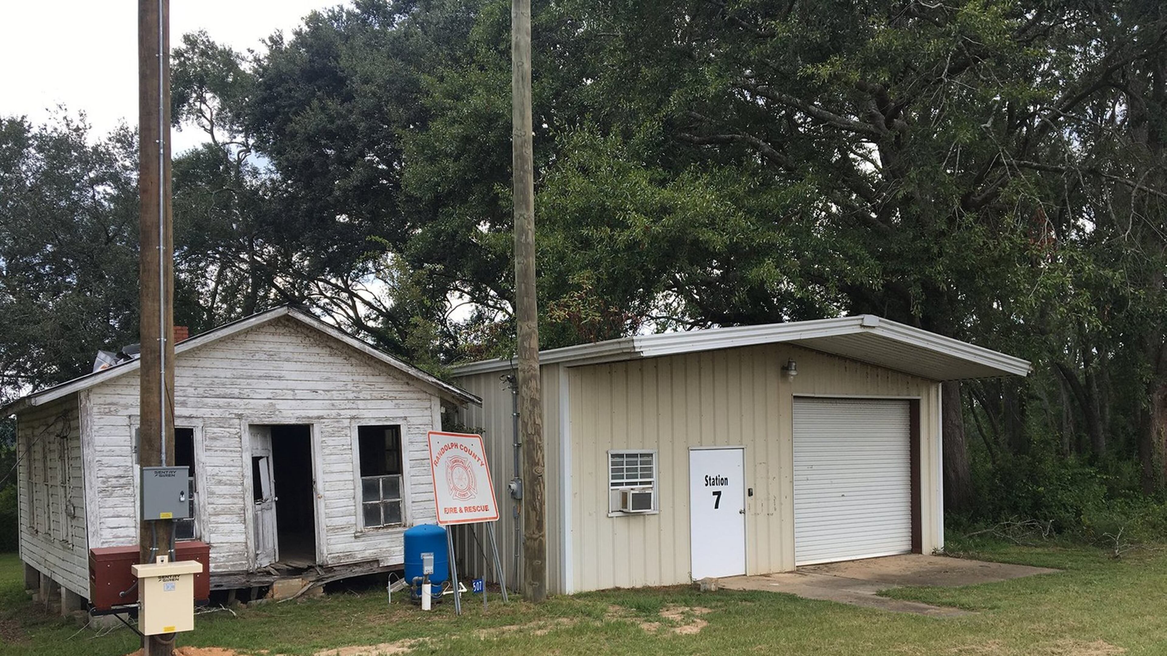 The elections board in Randolph County is considering closing three of the county’s nine precincts, including the 4th District precinct that serves as volunteer Fire Station 7. Mark Niesse / mark.niesse@ajc.com