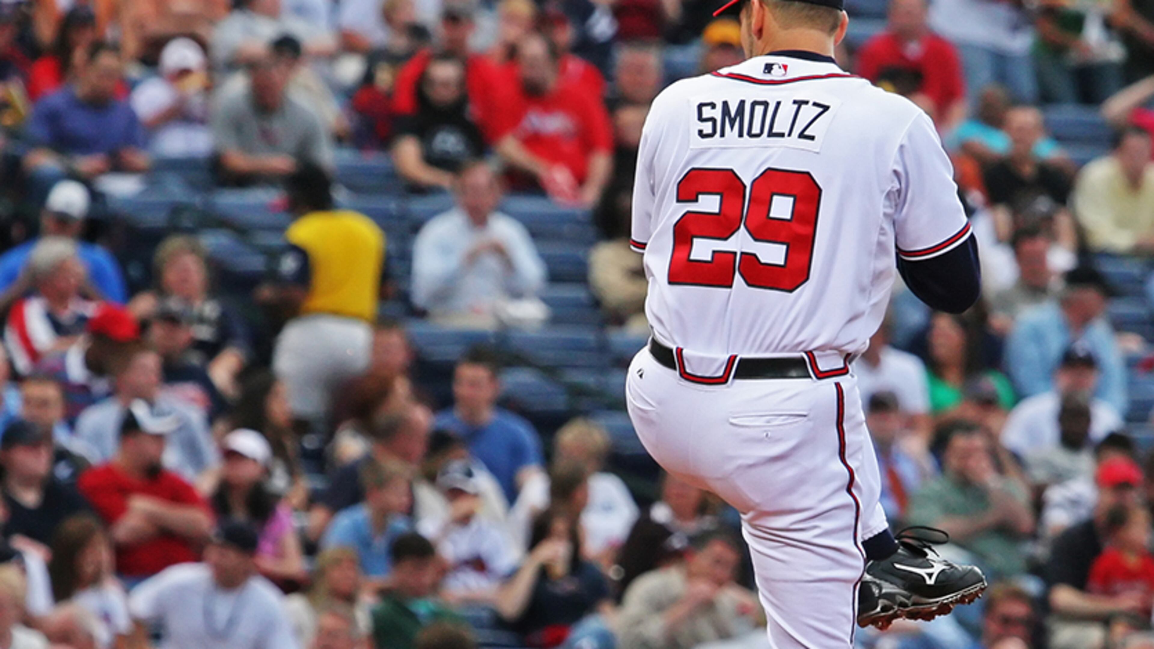 Former Atlanta Braves pitcher John Smoltz had a 213-155 record and 154 saves, the only pitcher with 200 wins and 150 saves. He was 15-4 in the postseason.