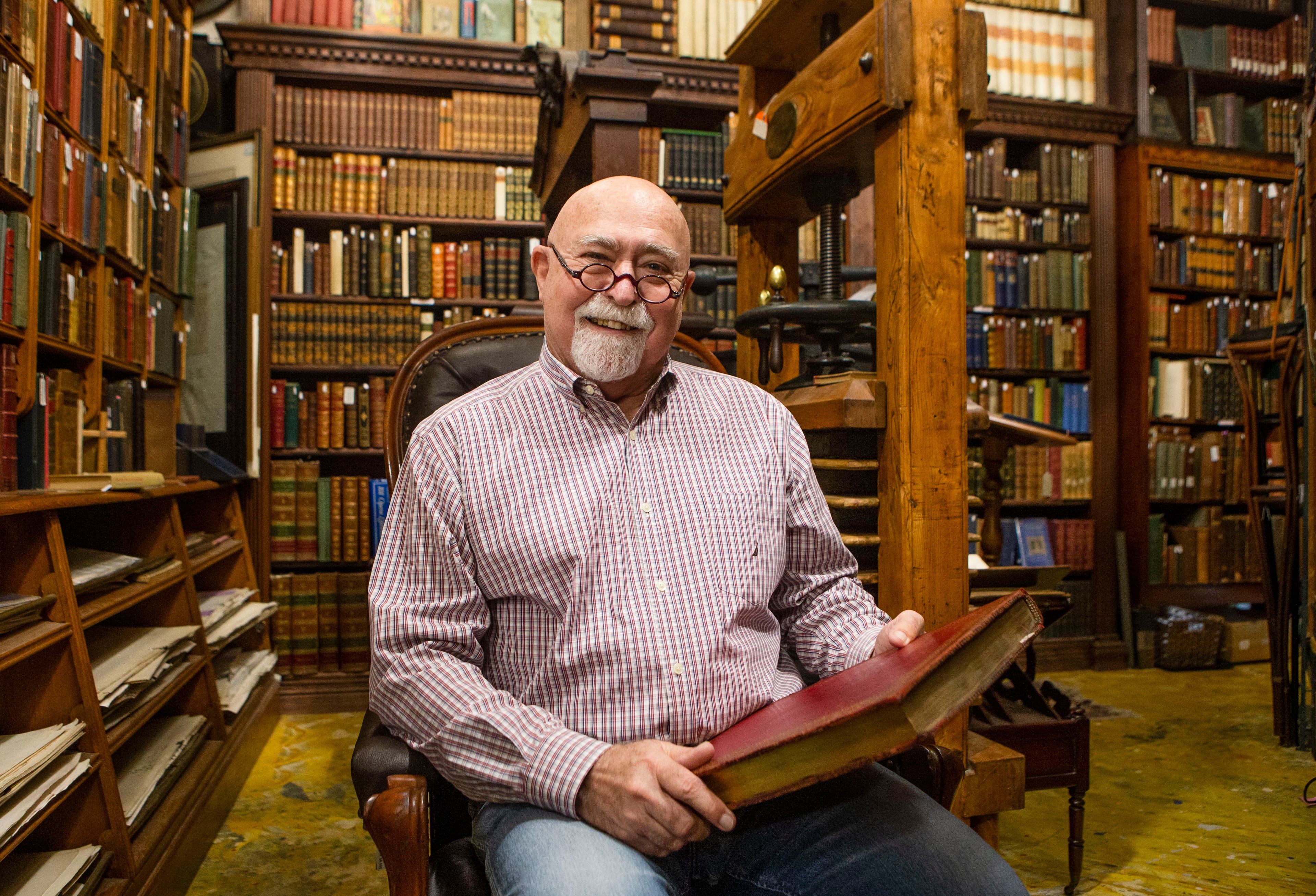 Ideker has many repeat customers including John Kuhn, a former South Carolina state senator, who purchased a first edition of “Lewis & Clark’s Expedition" from Ideker. CHRISTINA MATACOTTA FOR THE ATLANTA JOURNAL-CONSTITUTION