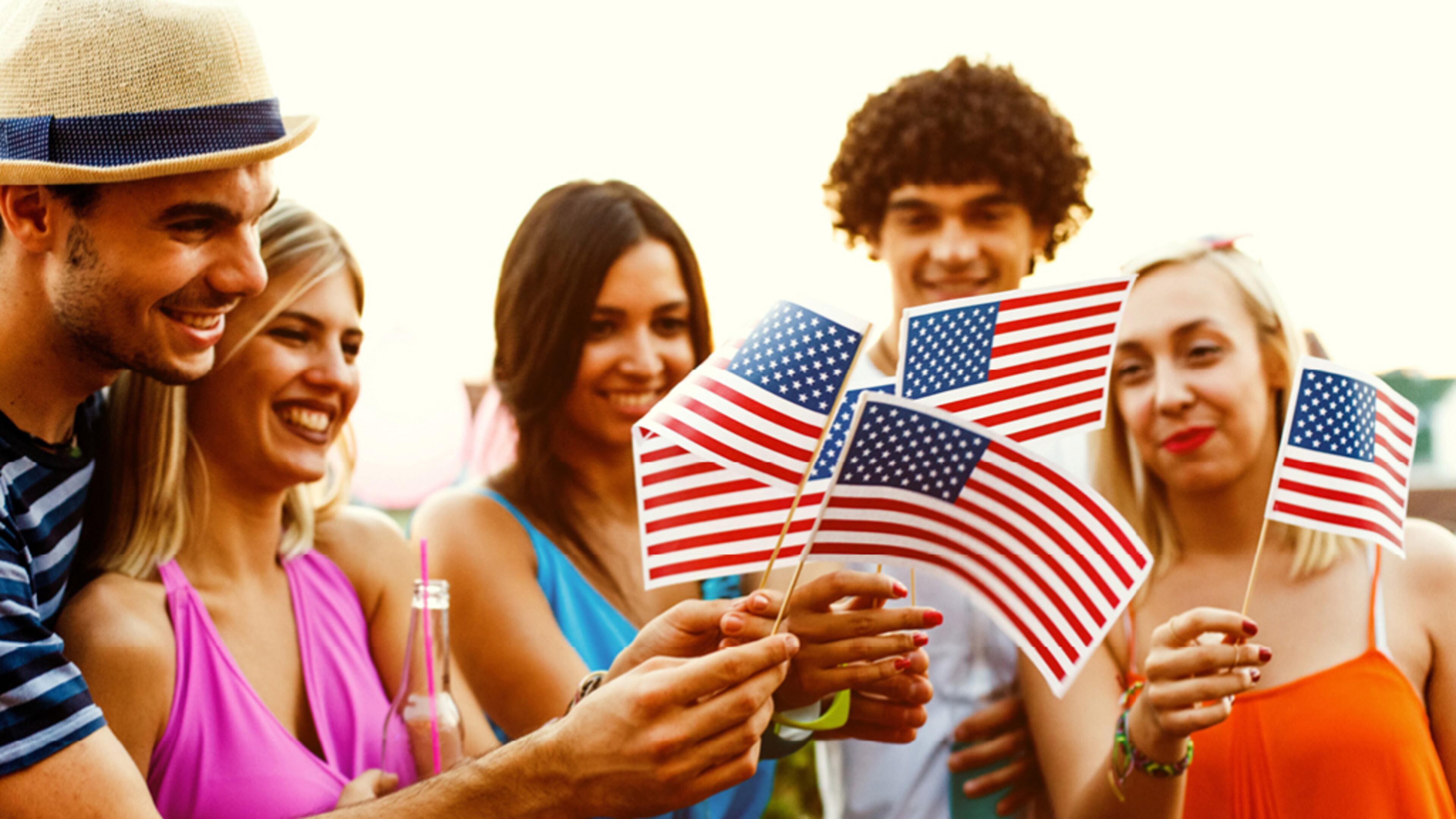 1. Savor one special adults-only drink 2. Go with white paper products to save money 3. Forget party-sponsored fireworks and use displays nearby 4. Eat cheap foods, not expensive ribs and burgers 5. Play like the kids with a water blob