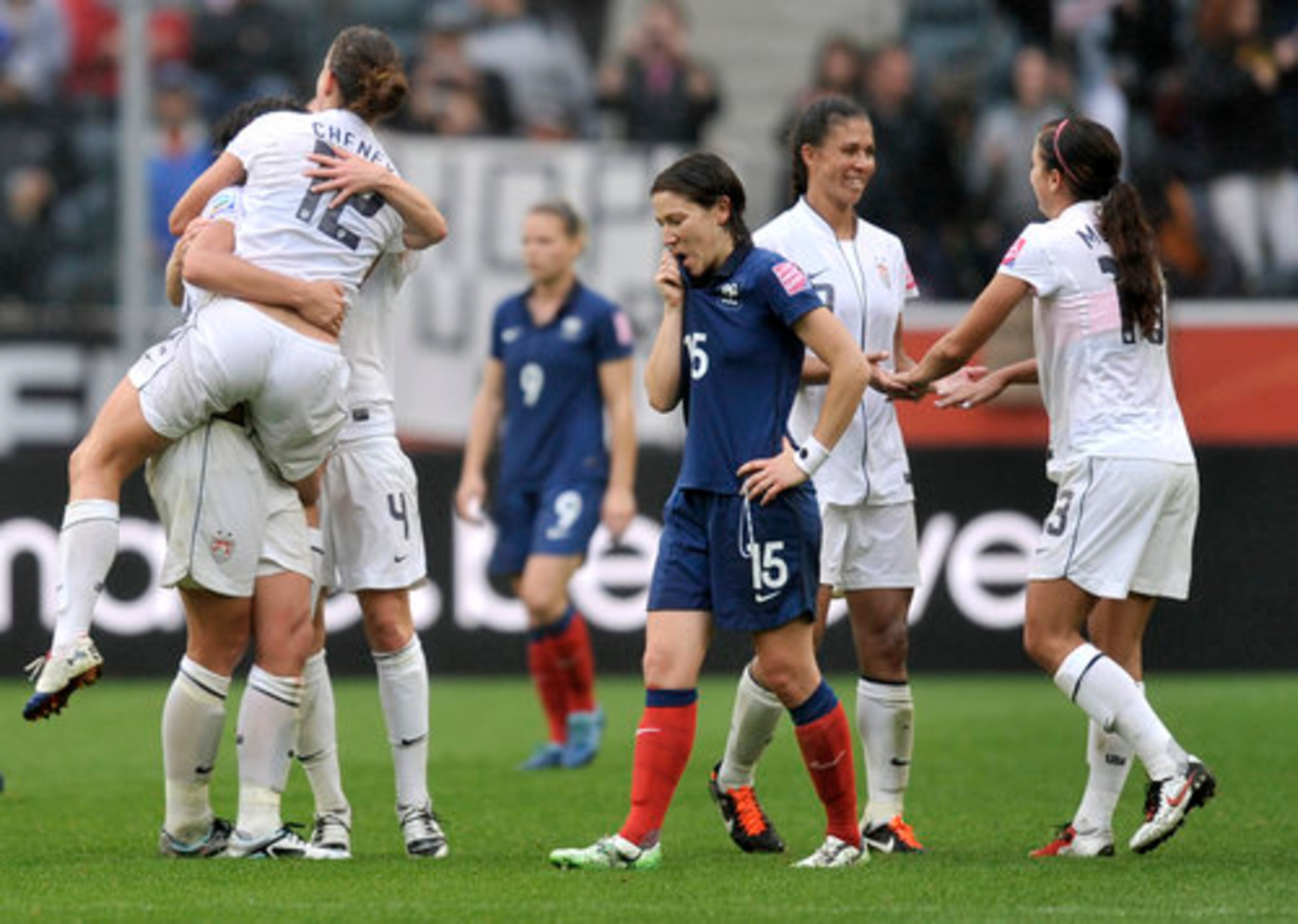 The U.S. women had plenty to celebrate after beating France 3-1 to advance to the Women's World Cup final. It is their first appearance in the championship since the 1999 team won it all.