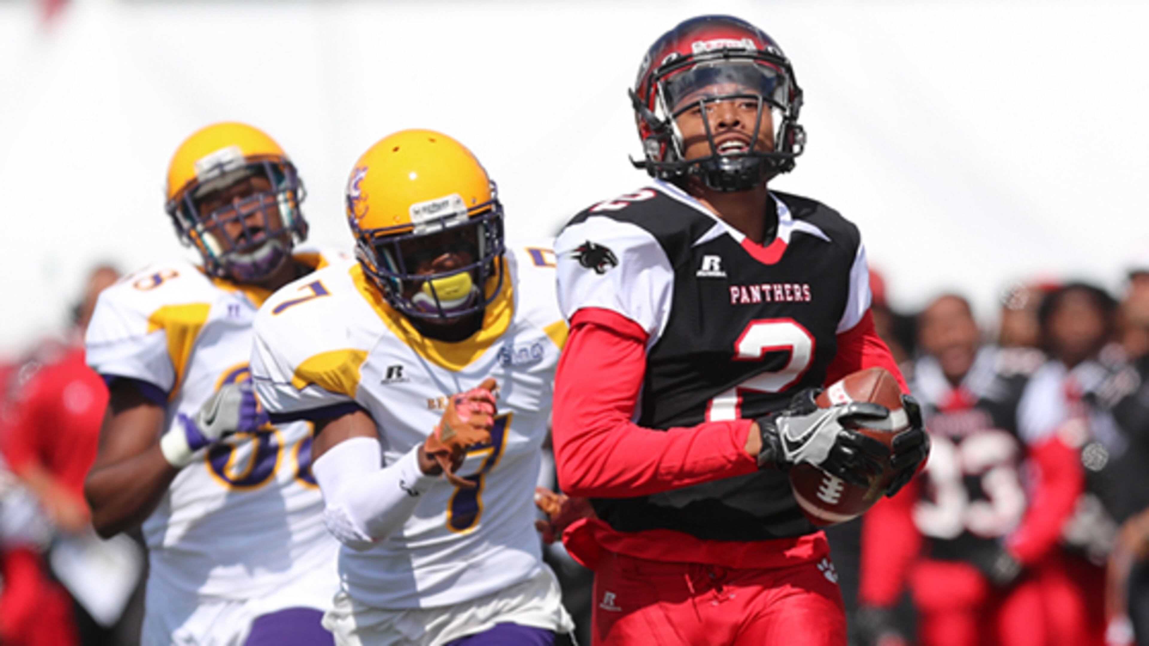 Clark Atlanta senior receiver Trenton Earl, a former starting quarterback, is second in the SIAC with 28 receptions for 546 yards and is tied for the conference lead with six touchdown catches.Photo credit: Clark Atlanta Athletic Department