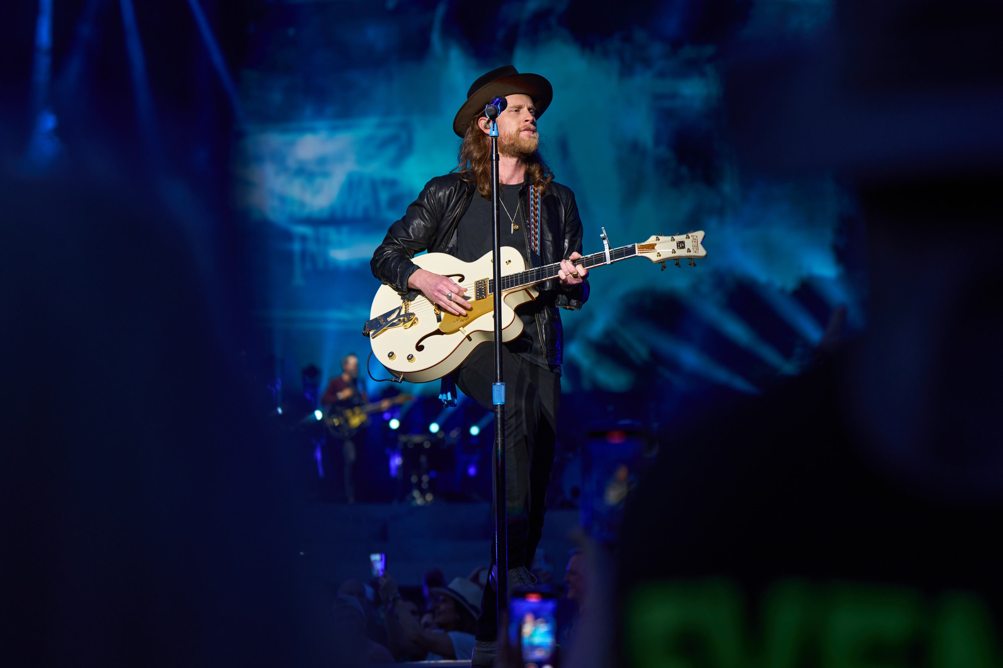 Wesley Schultz of The Lumineers performs on day 3 of the 10th anniversary of Shaky Knees at Central Park in Atlanta, Georgia, on May 07, 2023.