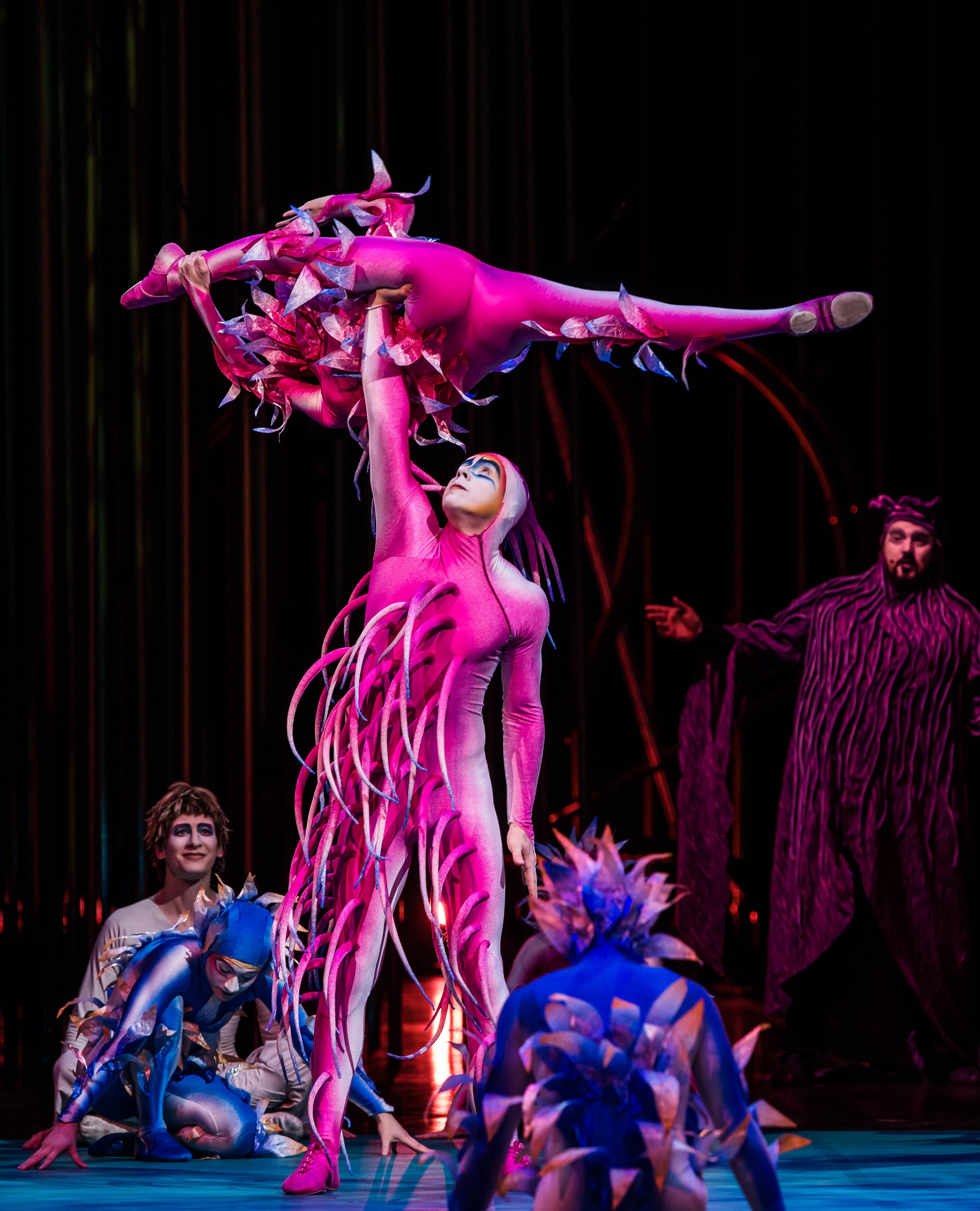The Cirque du Soleil show "Varekai" runs July 29-Aug. 2 at Gwinnett Arena in Duluth. Since 2002, the 50-person event has orbited the world (its Grand Chapiteau version played Atlanta in 2003 at the Cumberland Galleria) with its typically vague story, this one set within a forest at the summit of a volcano. Photos: Jean-François Lemire/shootstudio.ca Costumes: Eiko Ishioka © 2014 Cirque du Soleil