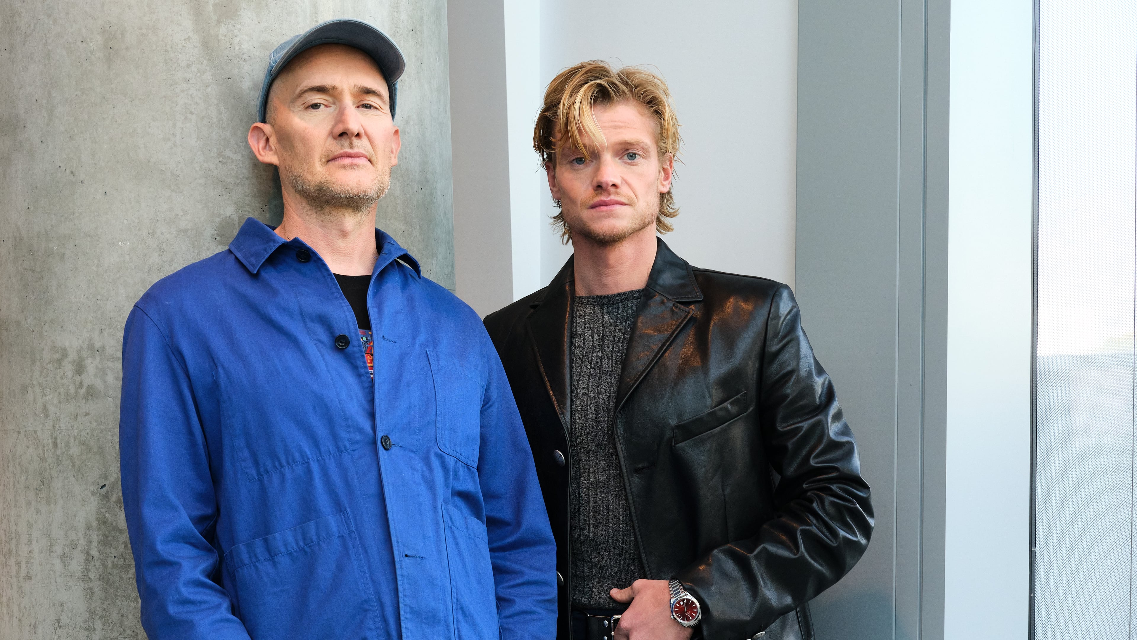Director James Watkins, left, and Tom Rhys Harries pose for a portrait to promote the film "Clayface" on Tuesday, Oct. 13, 2026, in Los Angeles. (Photo by Birdie Thompson/Invision/AP)