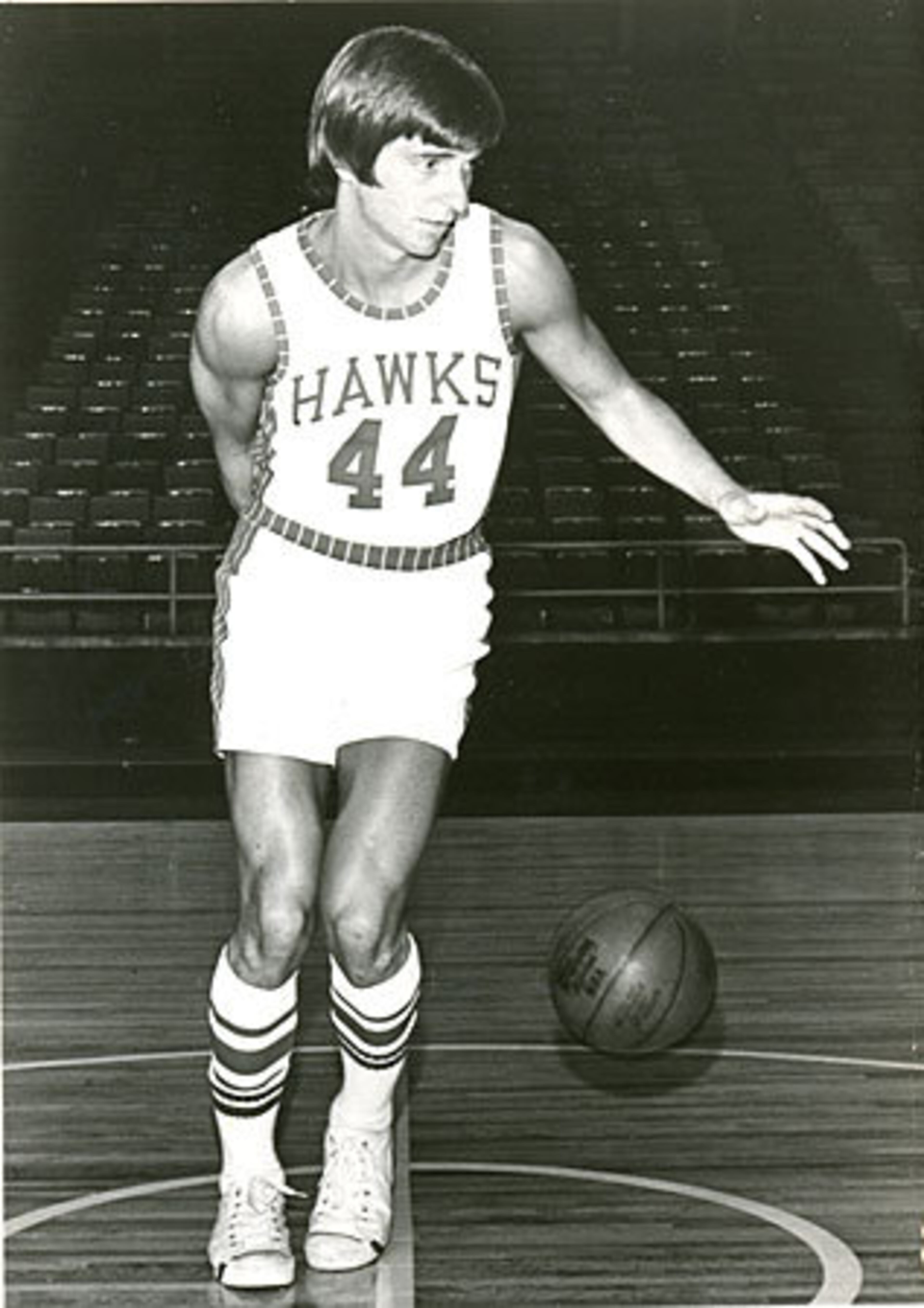 The Hawks selected "Pistol" Pete Maravich with the third pick in the 1970 NBA Draft. He spent four seasons in Atlanta before being traded to the New Orleans Jazz for eight players in 1974.