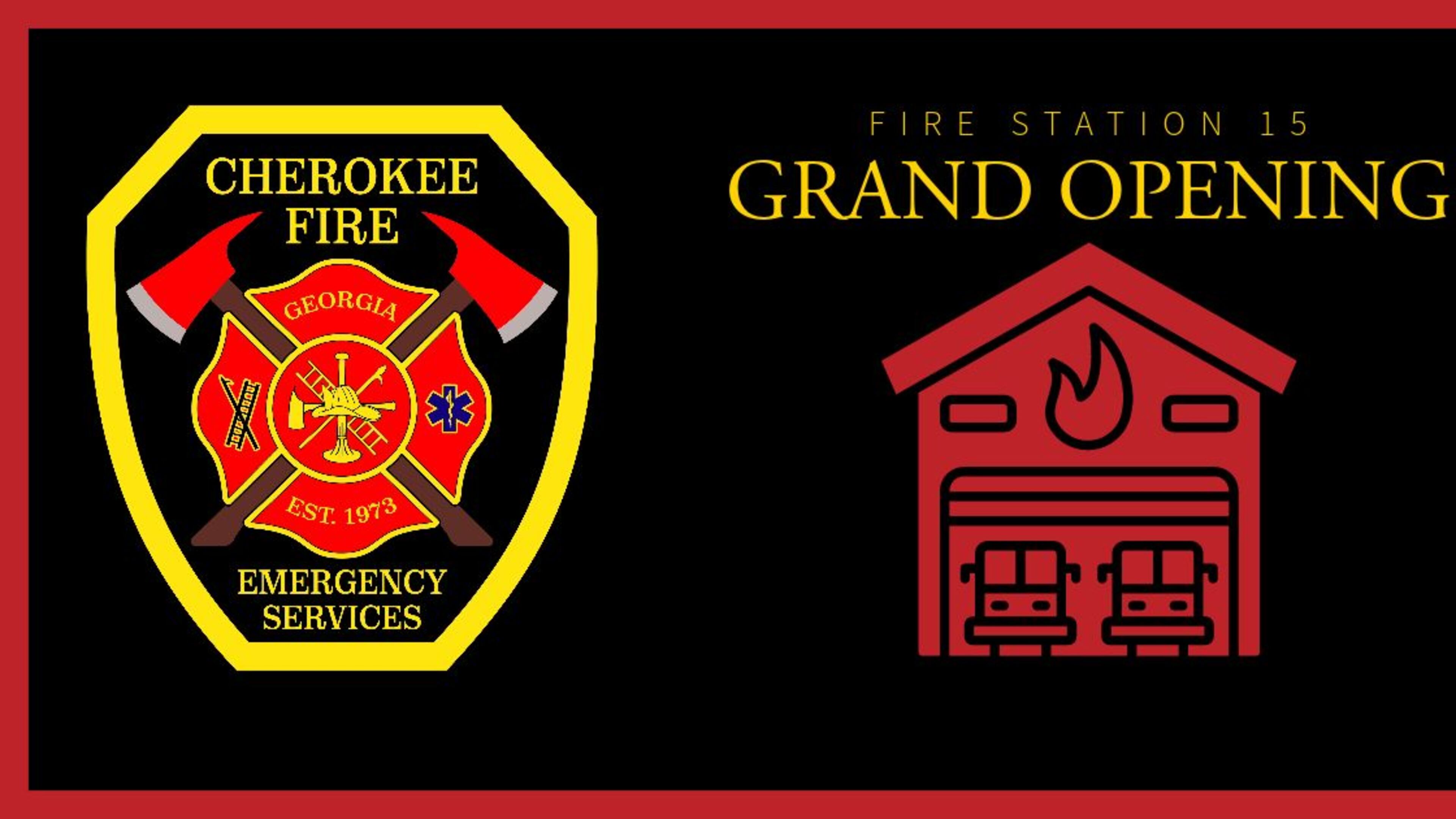 Cherokee County Fire Station 15 and the Mica Community Room will open at 3 p.m. Oct. 11 at 5225 Yellow Creek Road, Ball Ground. (Courtesy of Cherokee County)