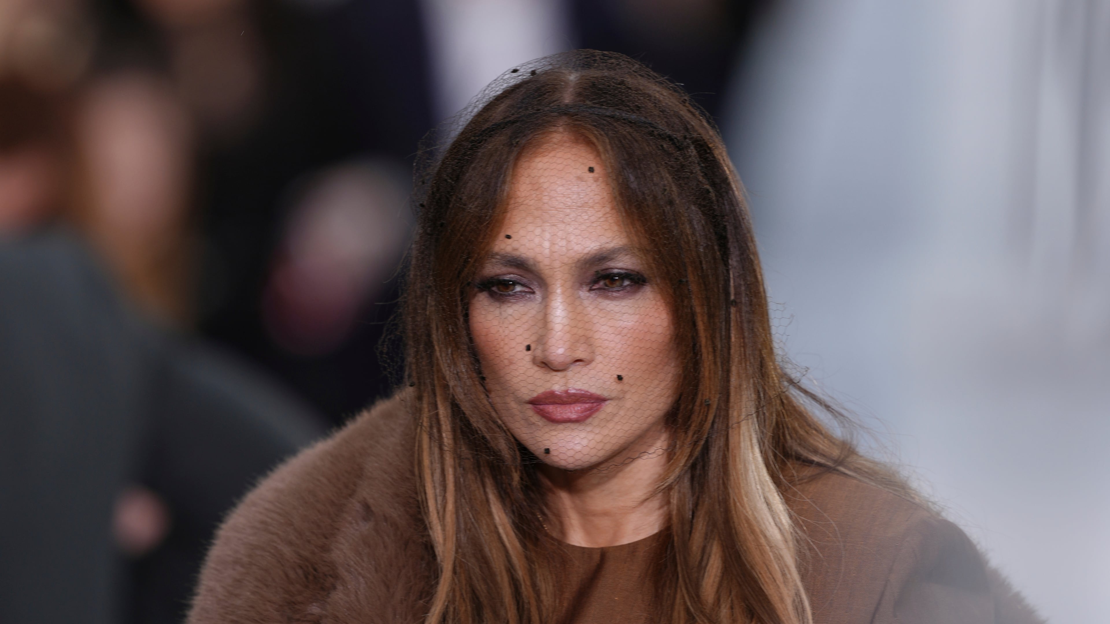 Jennifer Lopez arrives for the Stella McCartney Womenswear Spring Summer 2027 collection presented in Paris, France, Wednesday, Sept. 30, 2026. (AP Photo/Aurelien Morissard)