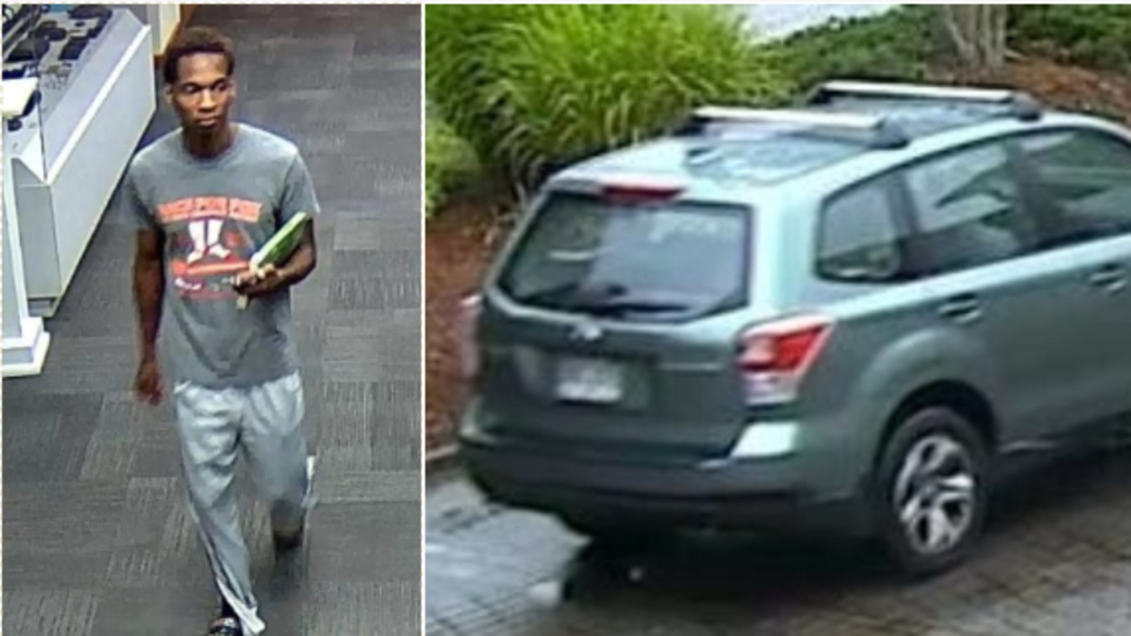 Smyrna police said this man was seen performing lewd acts inside the Smyrna Library before driving away in a green Subaru Forester.