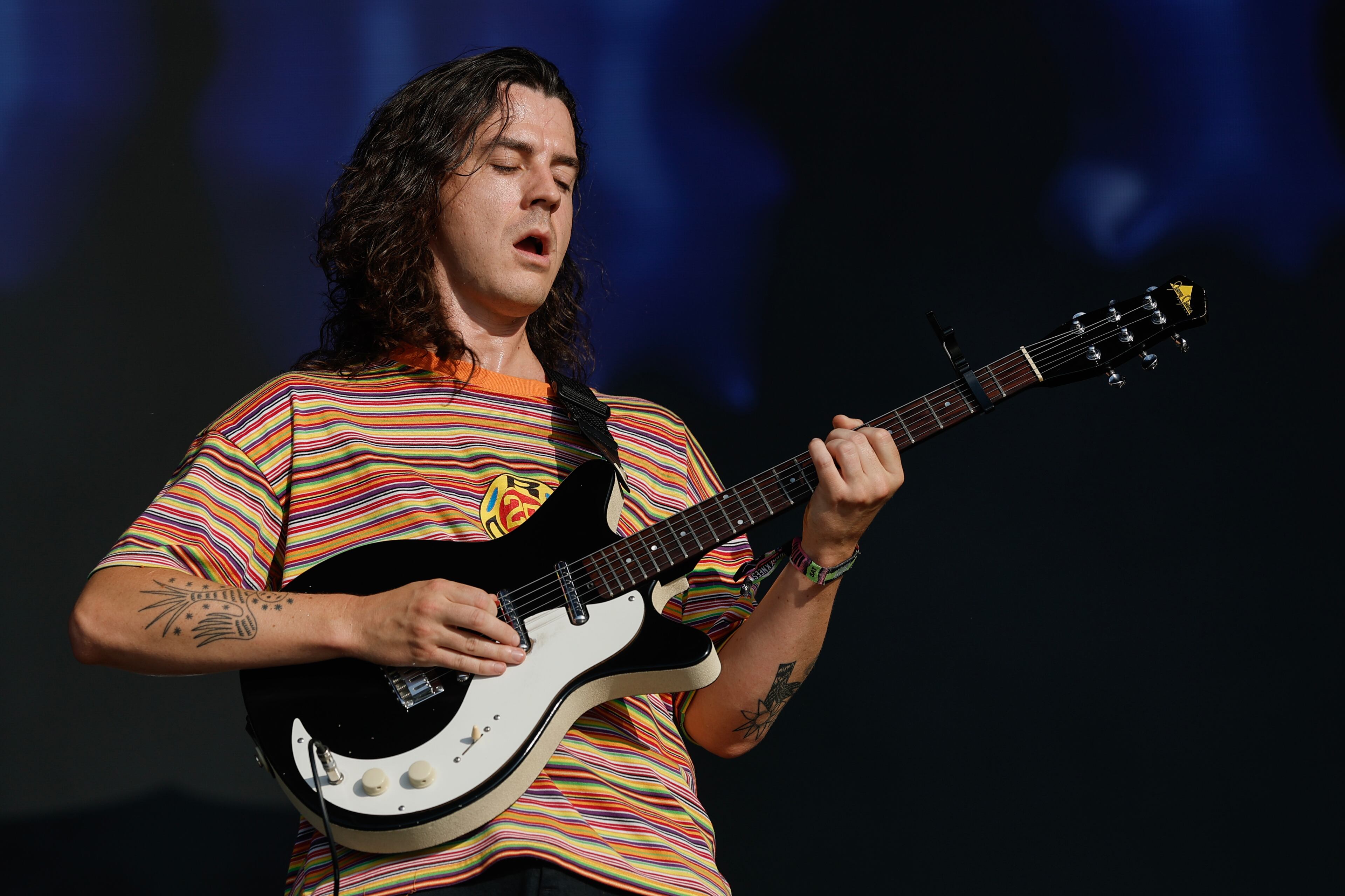 Neil Smith of Peach Pit performs during the Shaky Knees music festival at Piedmont Park, Saturday, Sept. 19, 2026, in Atlanta. (Erik S. Lesser for the AJC)