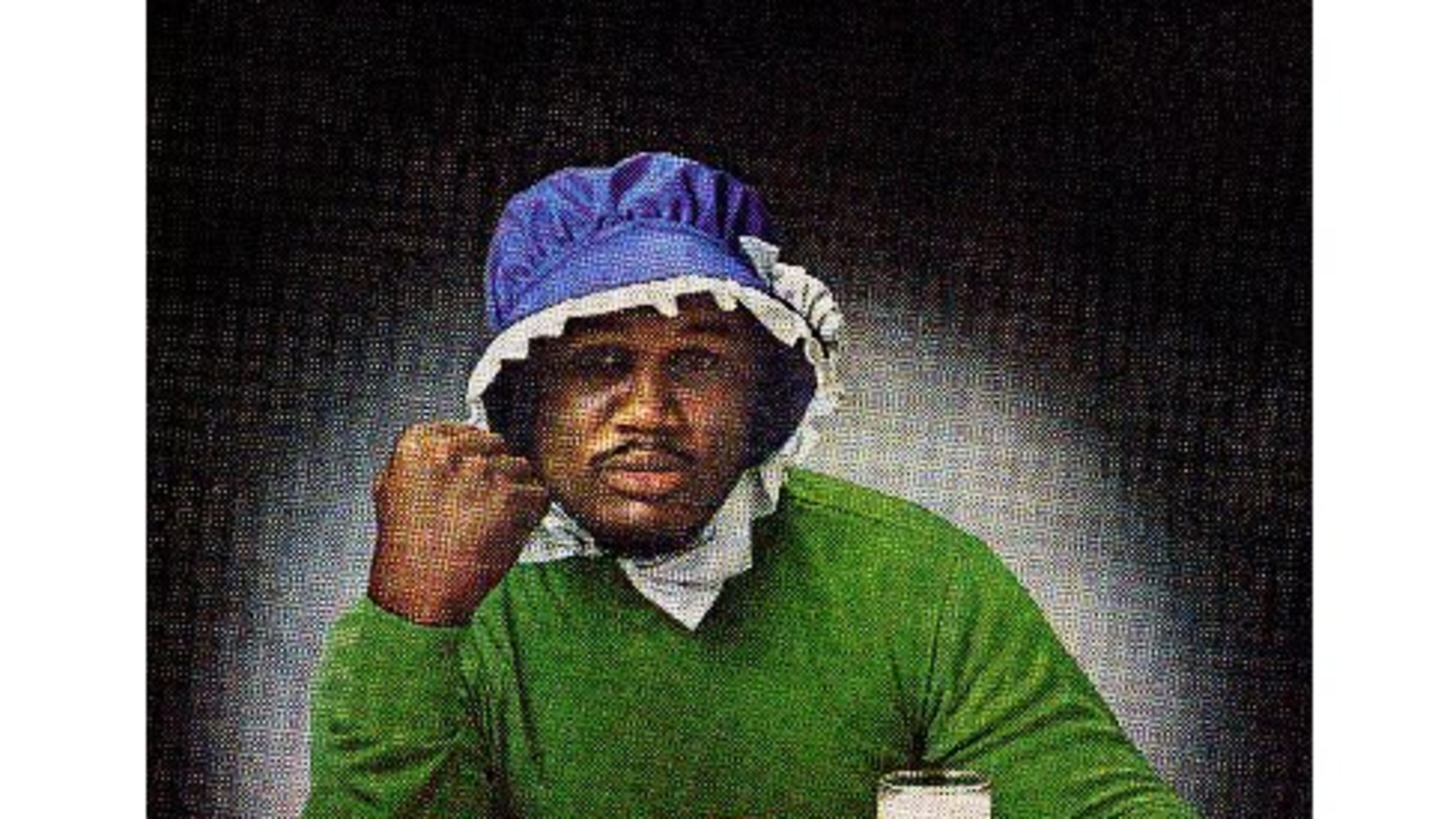 Hank Willis Thomas' "Smokin' Joe Ain't J'Mama, " a 2006 LightJet print using an anonymous 1978 photograph, is included in the Birmingham Museum of Art exhibit "Black Like Who?: Exploring Race and Representation."