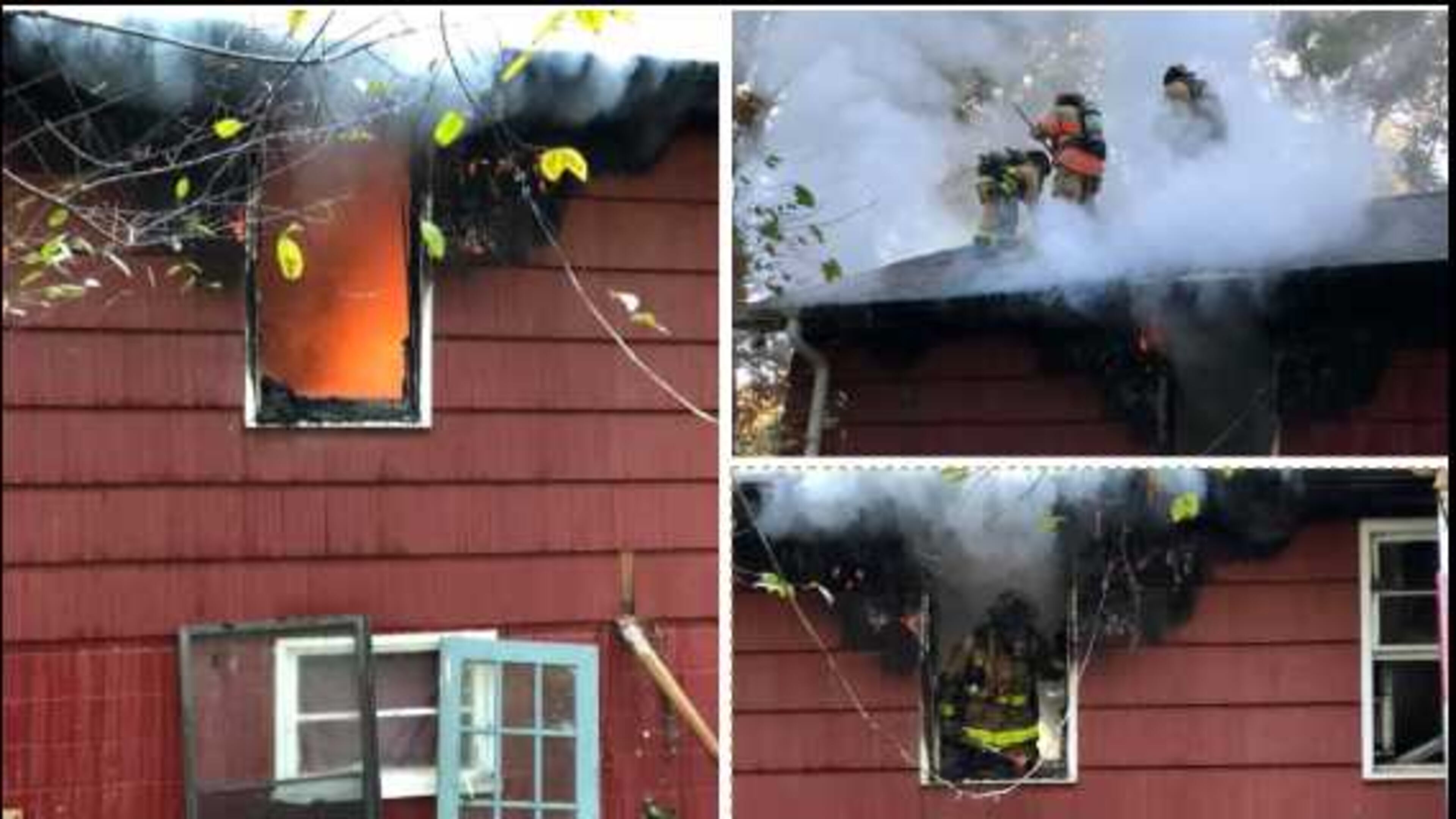 Cobb County firefighters responded to a blaze at a home near where Austell and Windy Hill roads meet in Marietta on Tuesday, Oct. 30, 2018. There were 30 cats at the home.