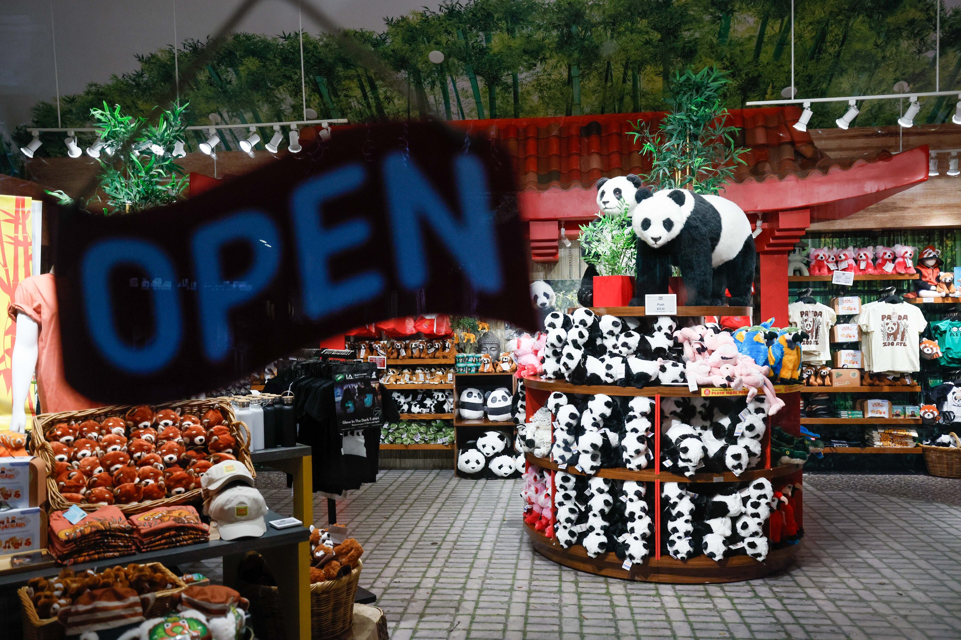 Visitors may be disappointed that the pandas left the Atlanta Zoo a month ago, but the gift shop is still open and offers a fantastic selection of panda souvenirs.
(Miguel Martinez / AJC)