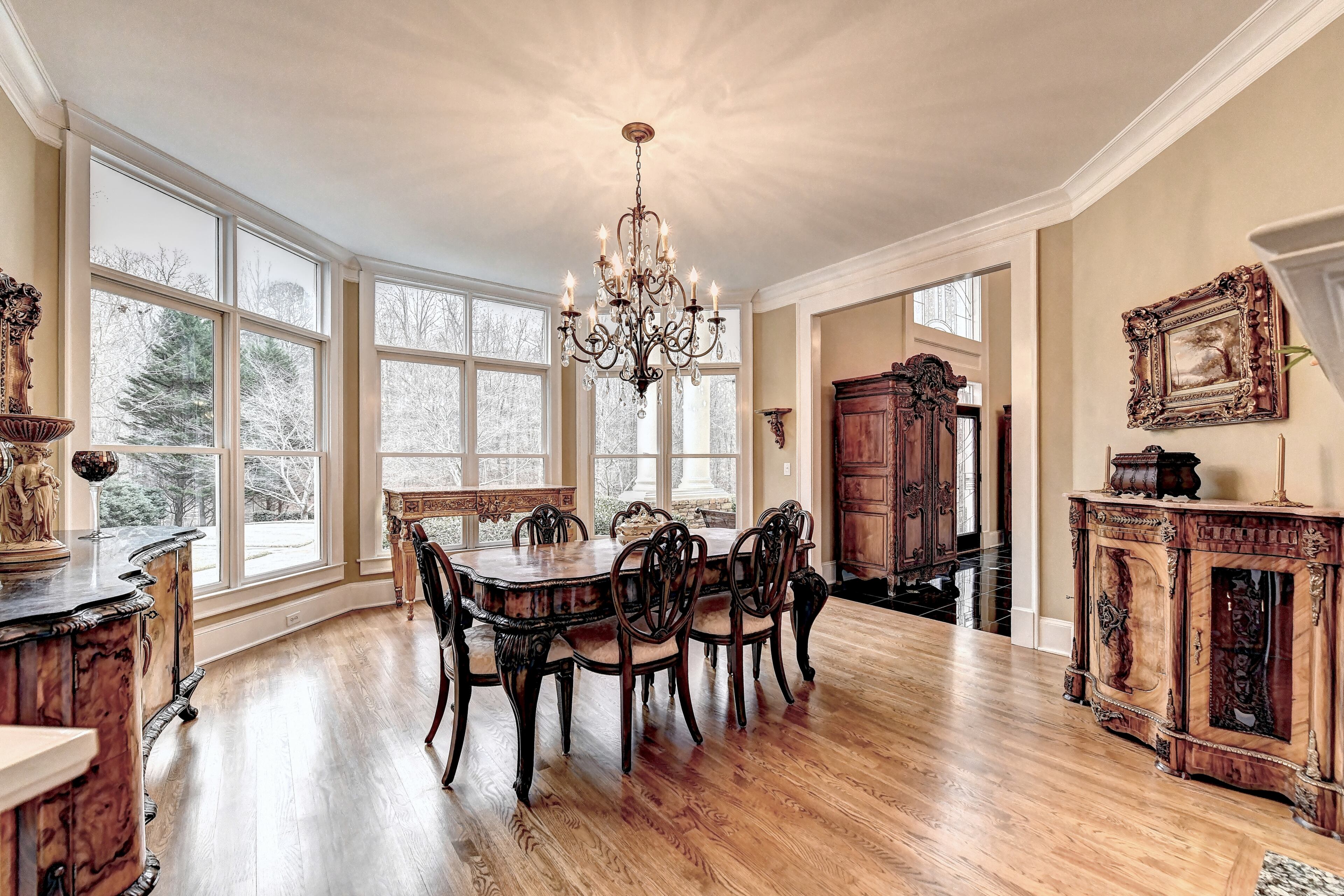 Priced at $1,850,000, this five bedroom and eight bathroom home is a whopping 10,015-square-feet of absolute luxury.