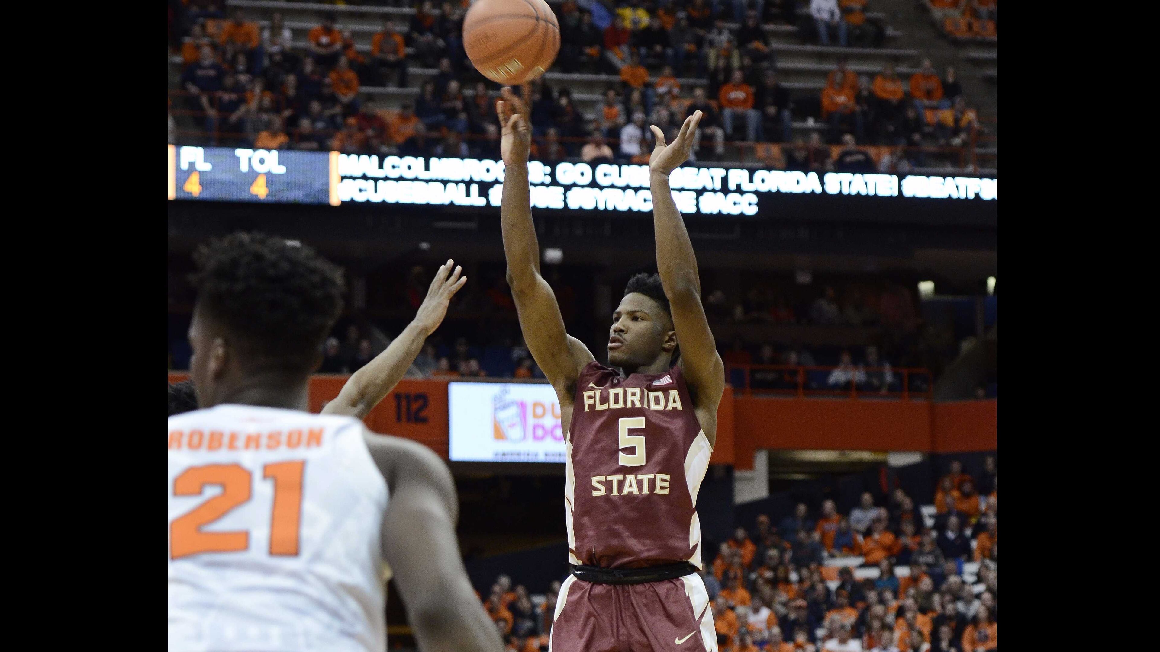 After graduating from St. Francis, Malik Beasley played a year at Florida State before he was drafted by the Denver Nuggets. Beasley returns to Alpharetta in August for a youth basketball camp.