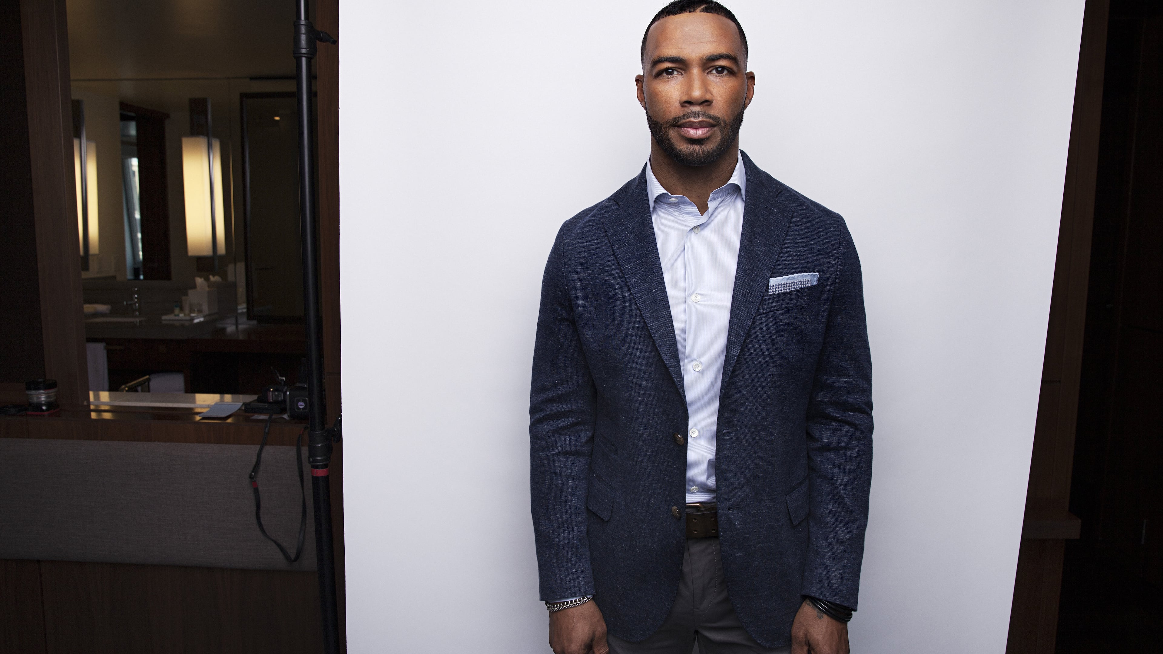 Omari Hardwick, the star of “Power” on the Starz network, in New York, June 22, 2016. Hardwick’s show shoots in New York but he often returns to Vancouver, British Columbia, to recharge during downtime. (Jesse Dittmar/The New York Times)